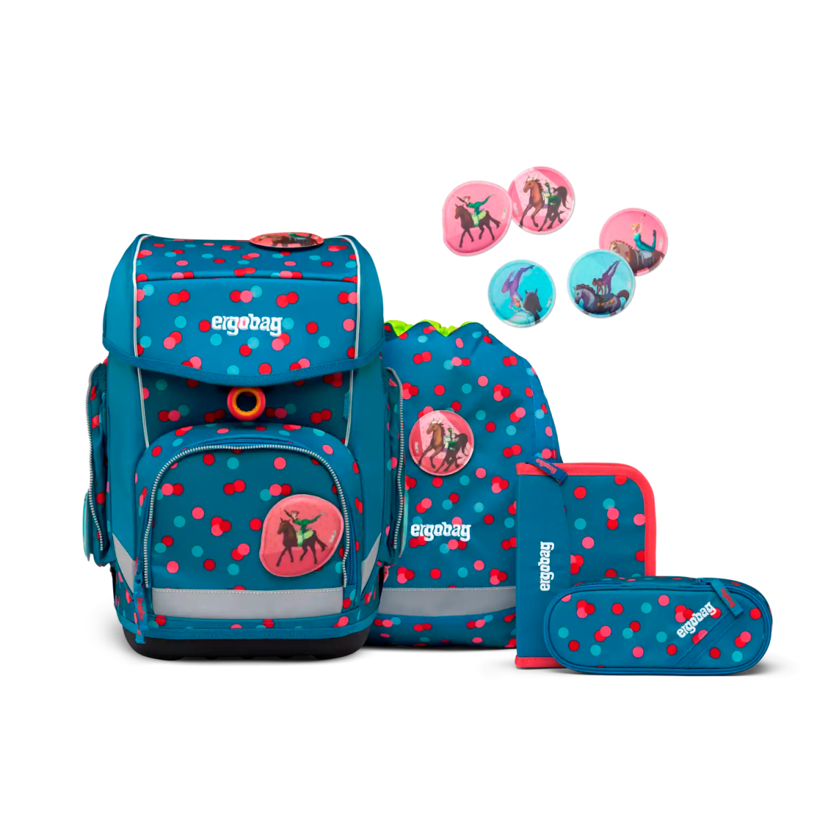 Ergobag Cubo 5 - teiliges Schulrucksack - Set 40 cm - VoltiBär Ergobag - koffer - direkt.de