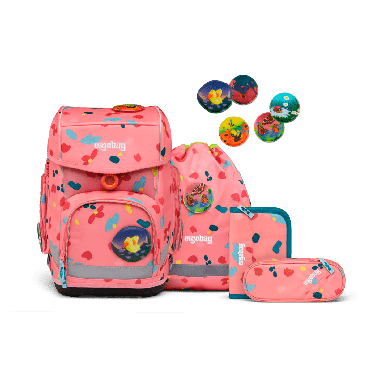 Ergobag Cubo 5 - teiliges Schulrucksack - Set 40 cm - ZitronenfaltBär Ergobag - koffer - direkt.de