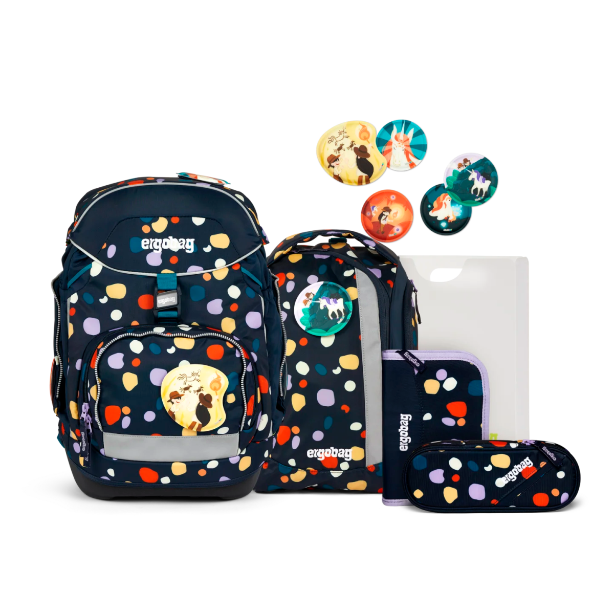 Ergobag Pack 6 - teiliges Schulrucksack - Set 40 cm - Bärnsteinhöhle Ergobag - koffer - direkt.de