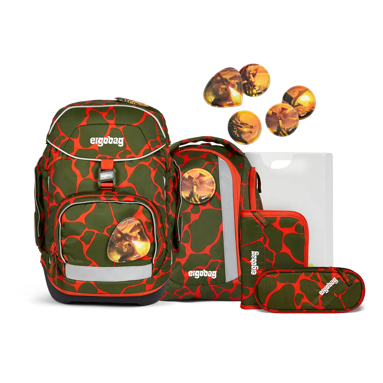 Ergobag Pack 6-piece school backpack set 40 cm (2024) - FeuerspeiBär