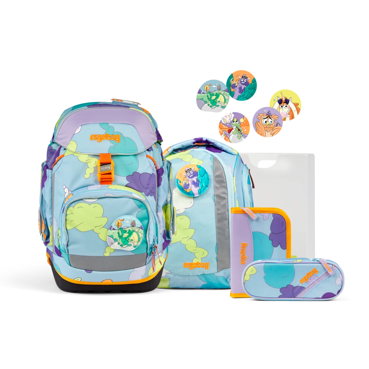 Ergobag Pack 6 - teiliges Schulrucksack - Set 40 cm - TagträumBär Ergobag - koffer - direkt.de