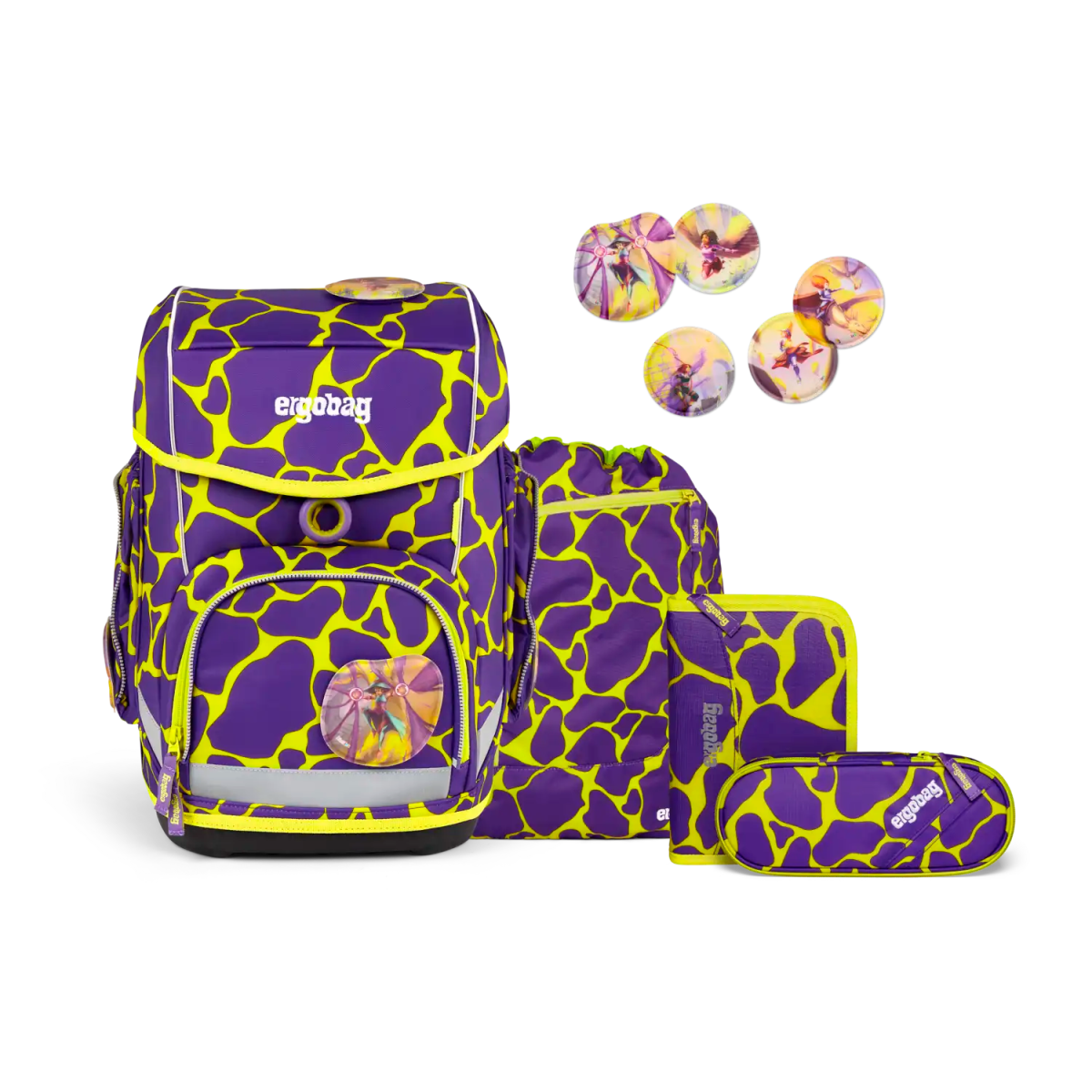 Ergobag Cubo 5 - teiliges Schulrucksack - Set 40 cm - SuBärkraft Ergobag - koffer - direkt.de