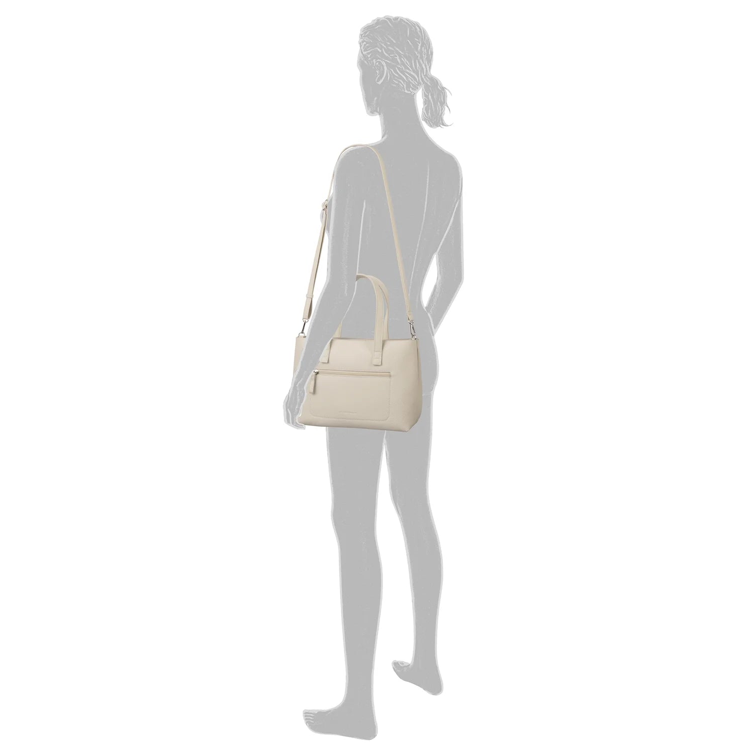 Tom Tailor Elis Zip Shopper M 35 cm - Off White