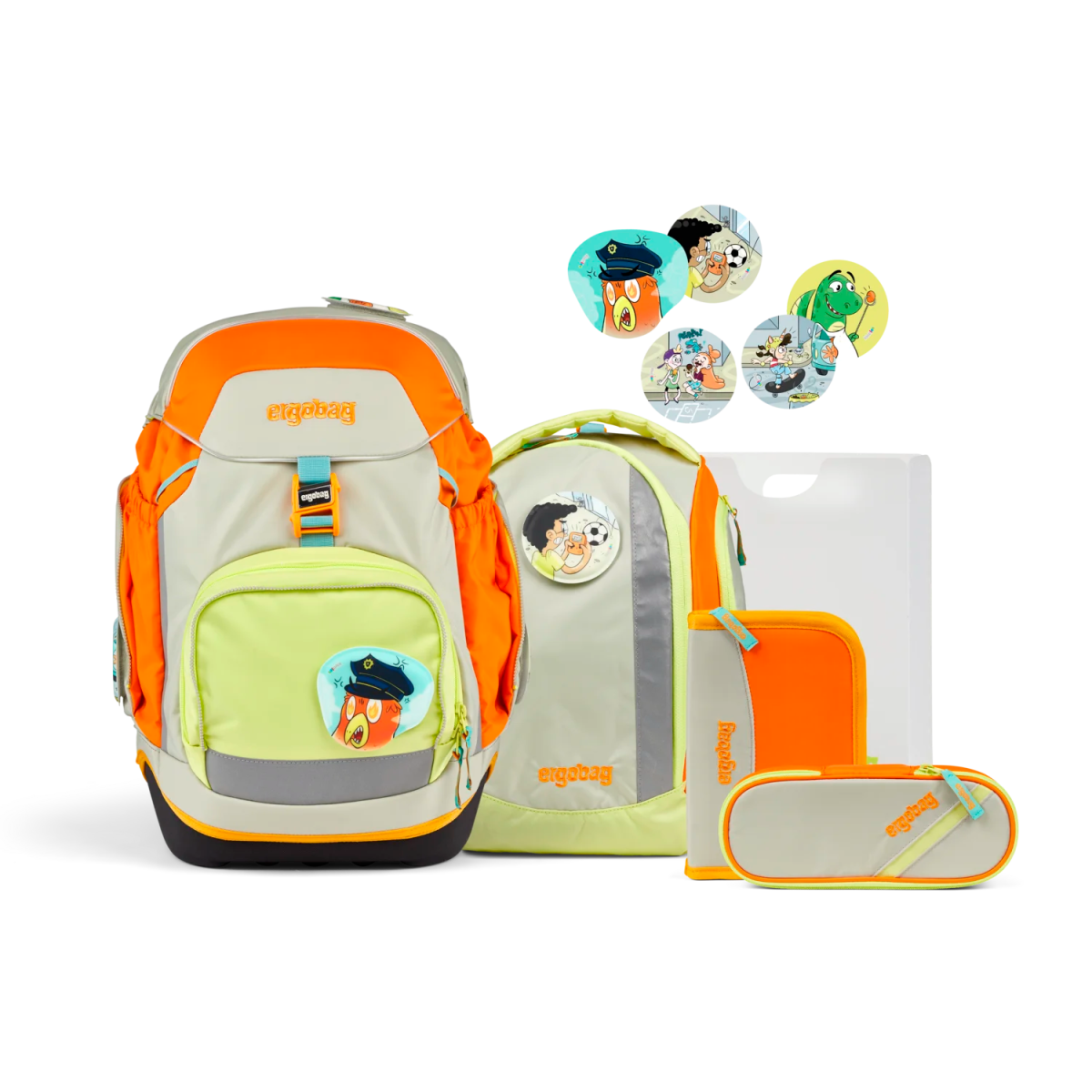 Ergobag Pack 6 - teiliges Schulrucksack - Set 40 cm - StadtBärwohner Ergobag - koffer - direkt.de