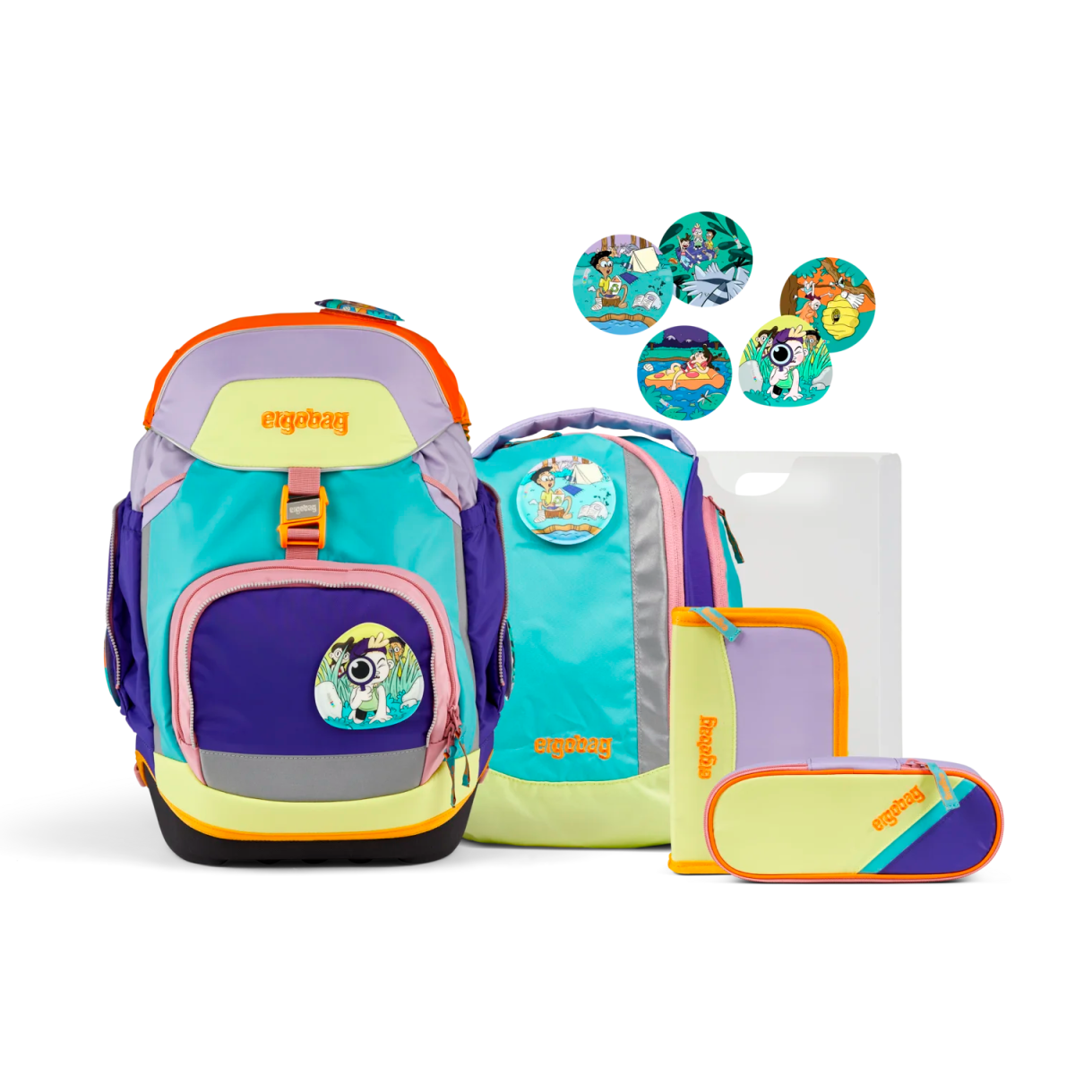 Ergobag Pack 6 - teiliges Schulrucksack - Set 40 cm - NaturBärlebnis Ergobag - koffer - direkt.de