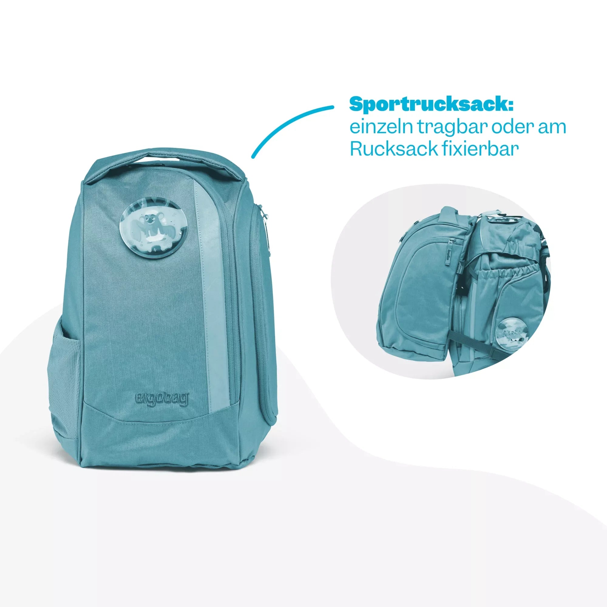 Ergobag Pack 6 - teiliges Schulrucksack - Set 40 cm - NaturBärlebnis Ergobag - koffer - direkt.de