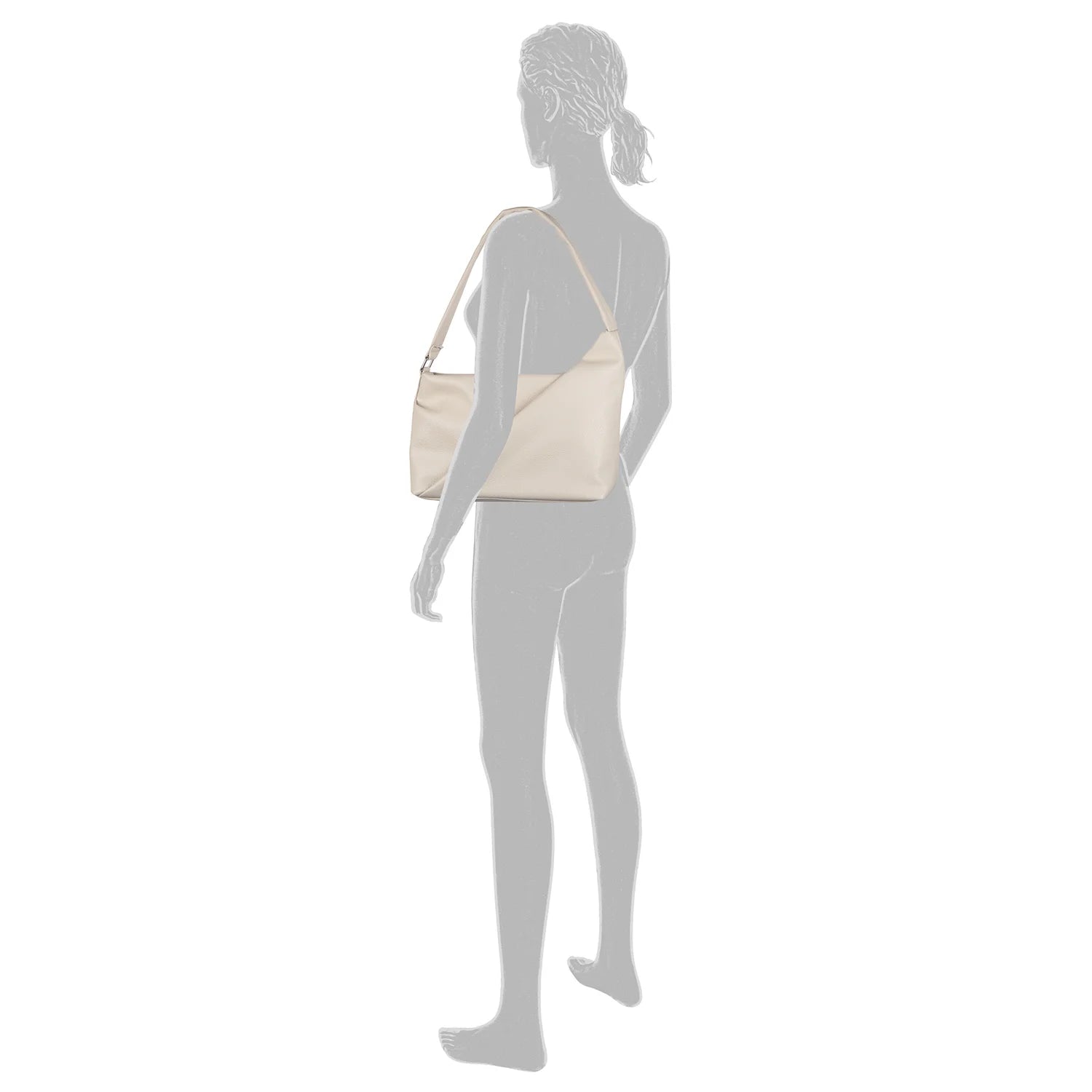 Tom Tailor Adya Hobo Bag M 32 cm - Off White