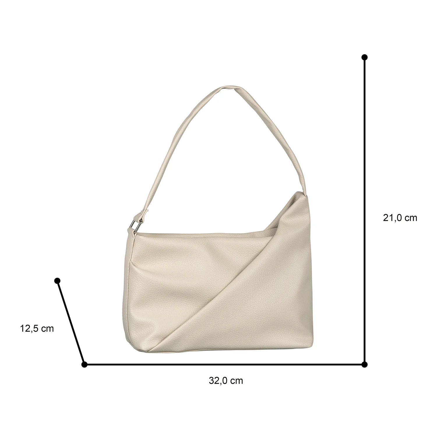 Tom Tailor Adya Hobo Bag M 32 cm - Off White