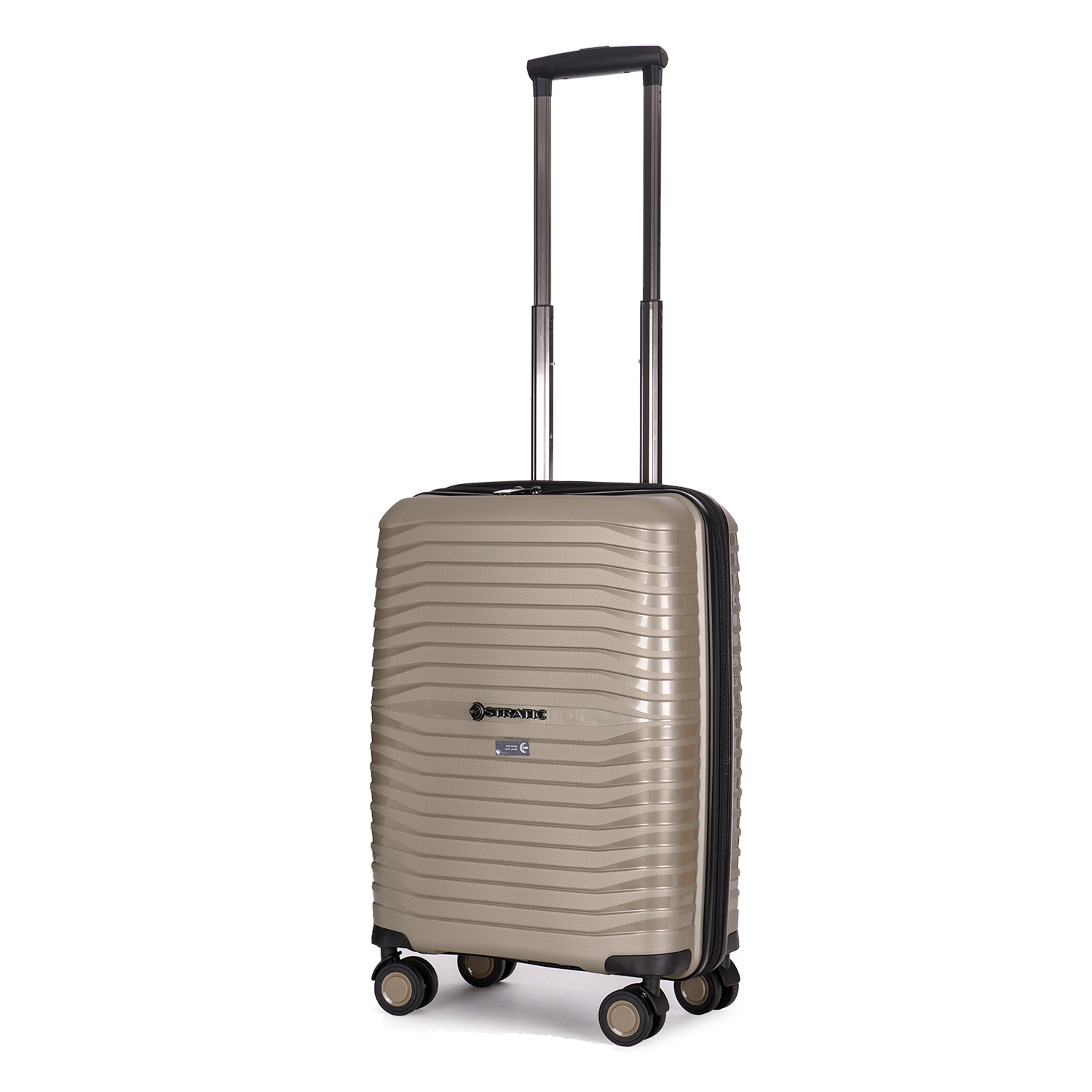Stratic Bright + 4-Rollen Trolley S 56 cm - Champagne