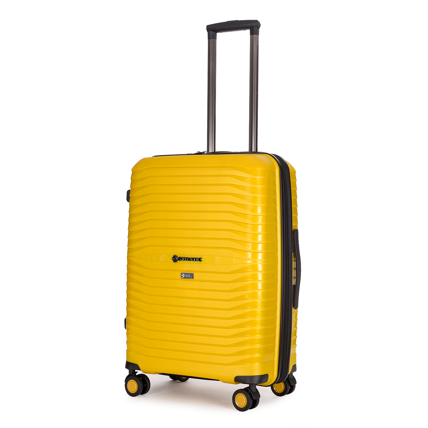 Stratic Bright + 4-Rollen Trolley M 66 cm - Yellow Gold