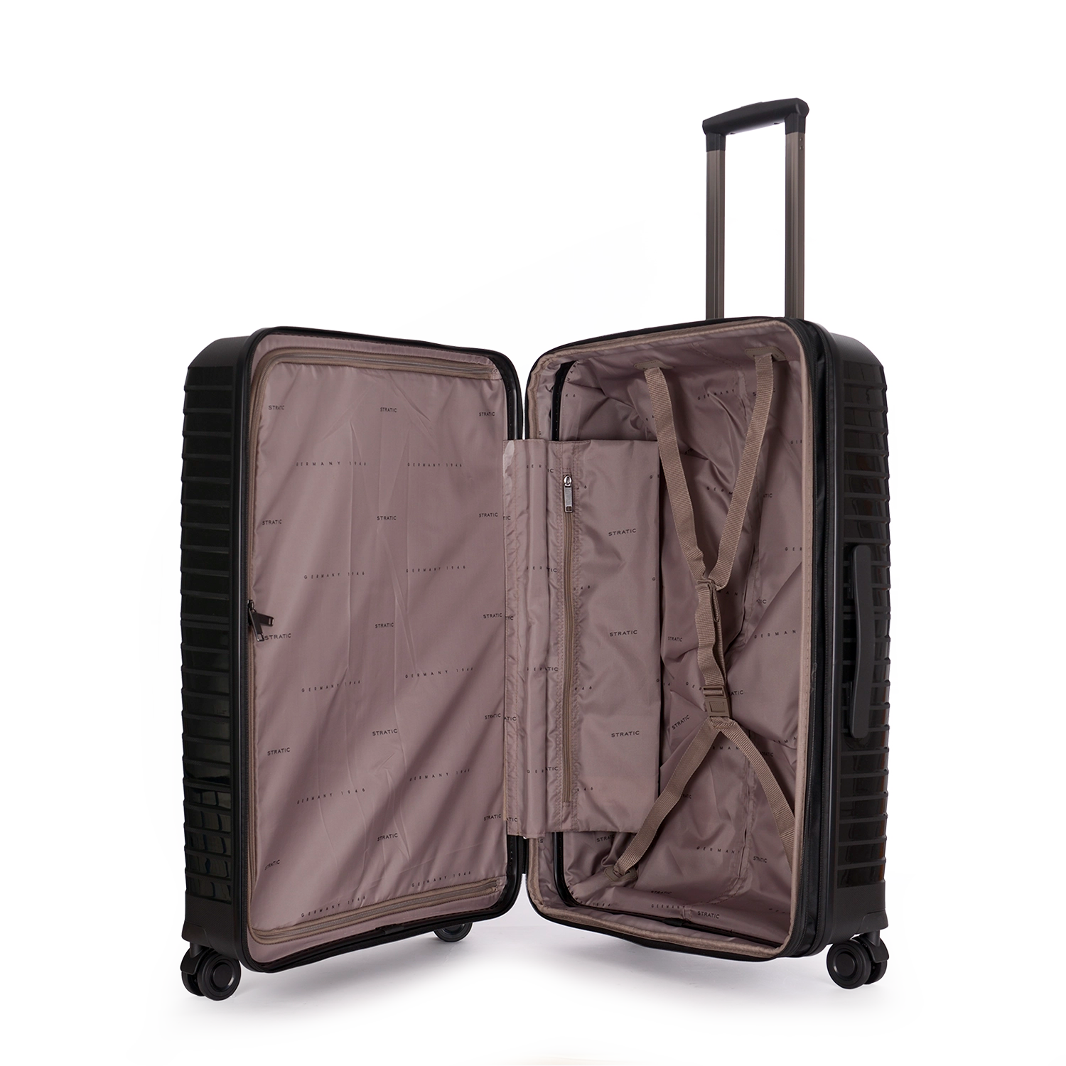 Stratic Bright + 4-Rollen Trolley L 76 cm - Grey