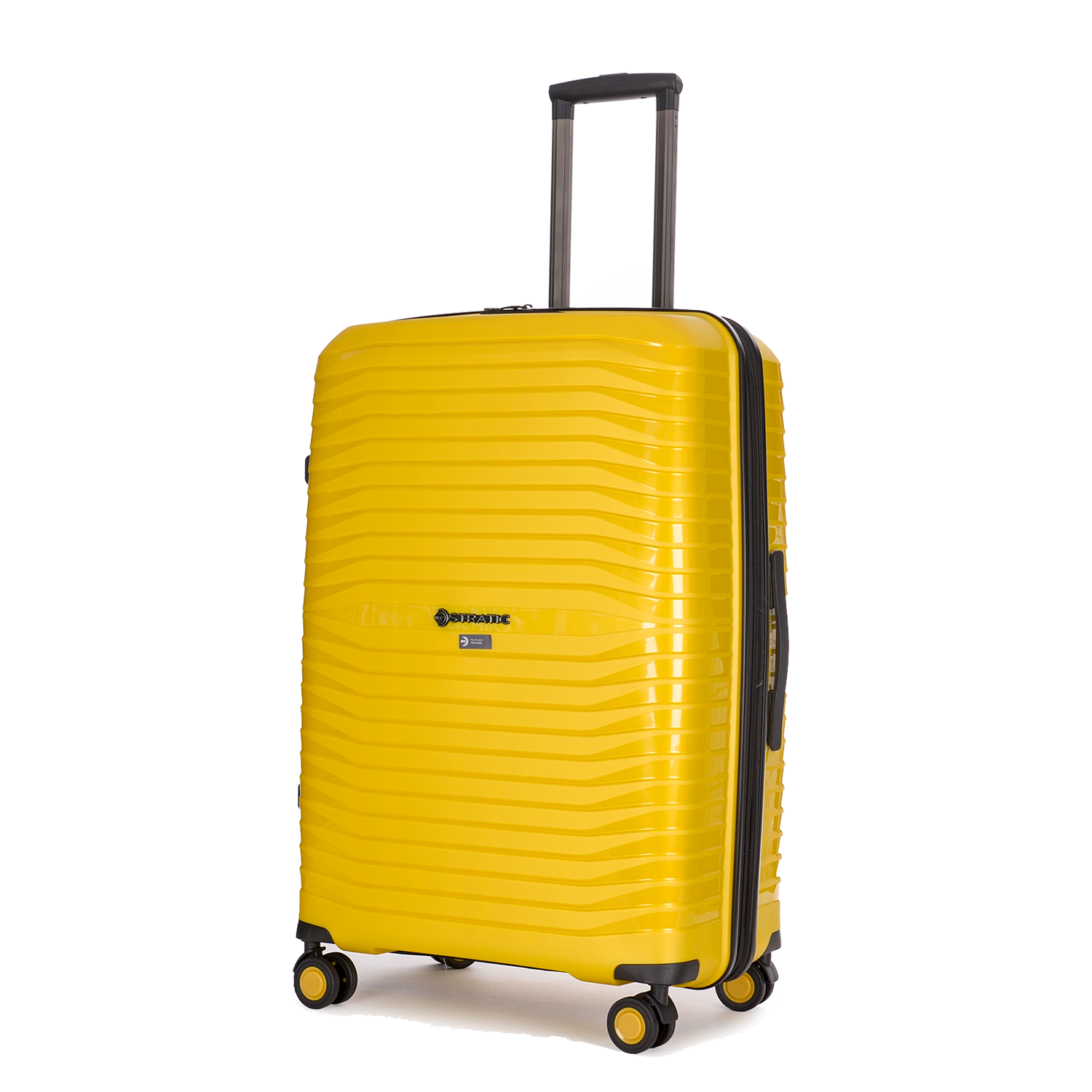 Stratic Bright + 4-Rollen Trolley L 76 cm - Yellow Gold