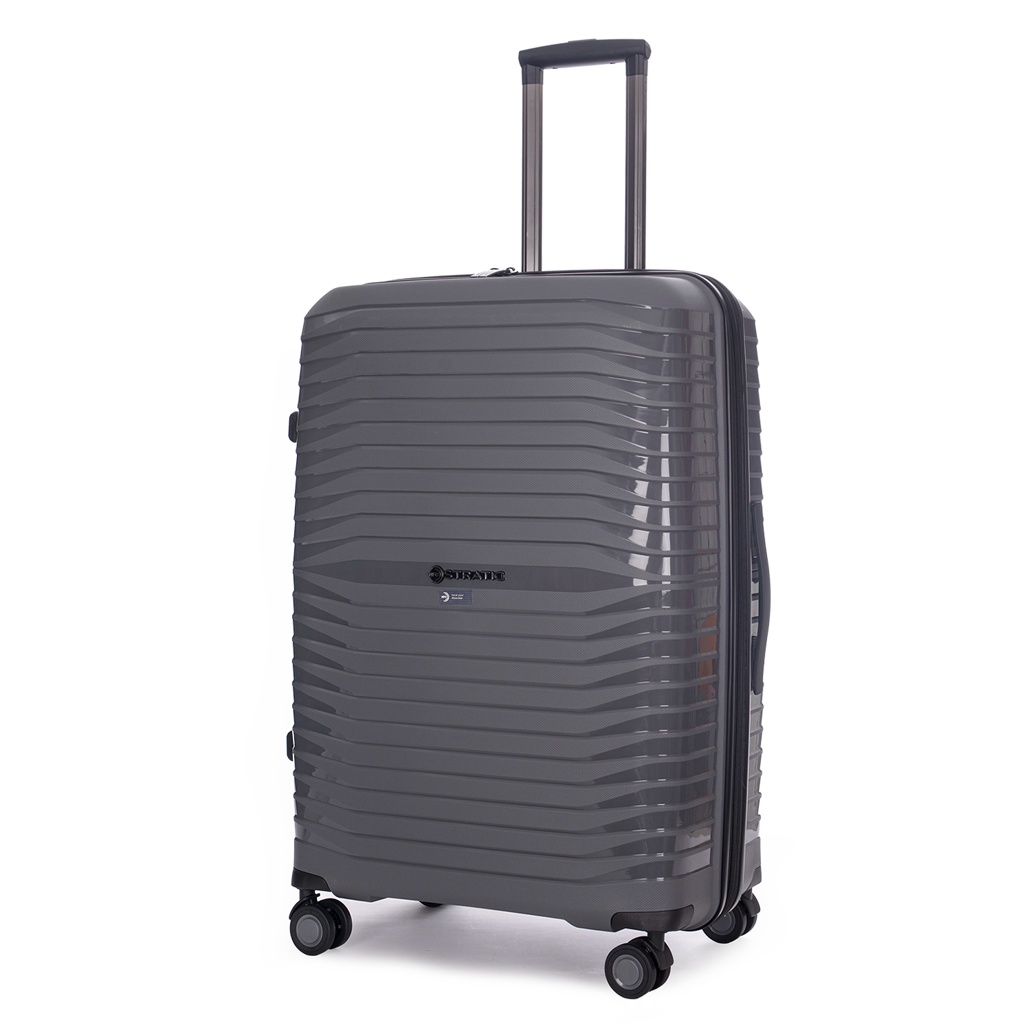 Stratic Bright + 4-Rollen Trolley L 76 cm - Grey