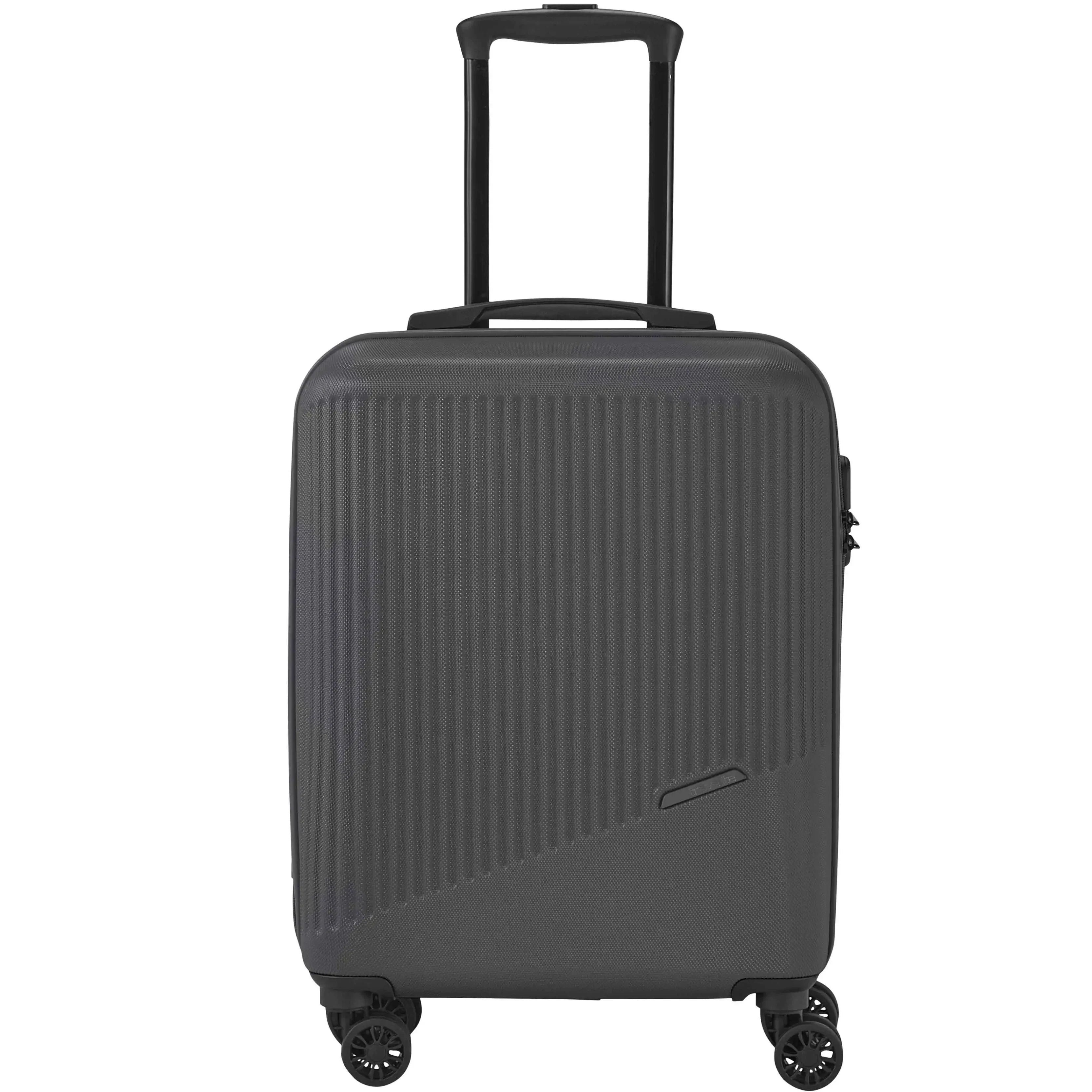 Travelite Bali 4-Rollen Trolley 55 cm - Weiss/Cognac