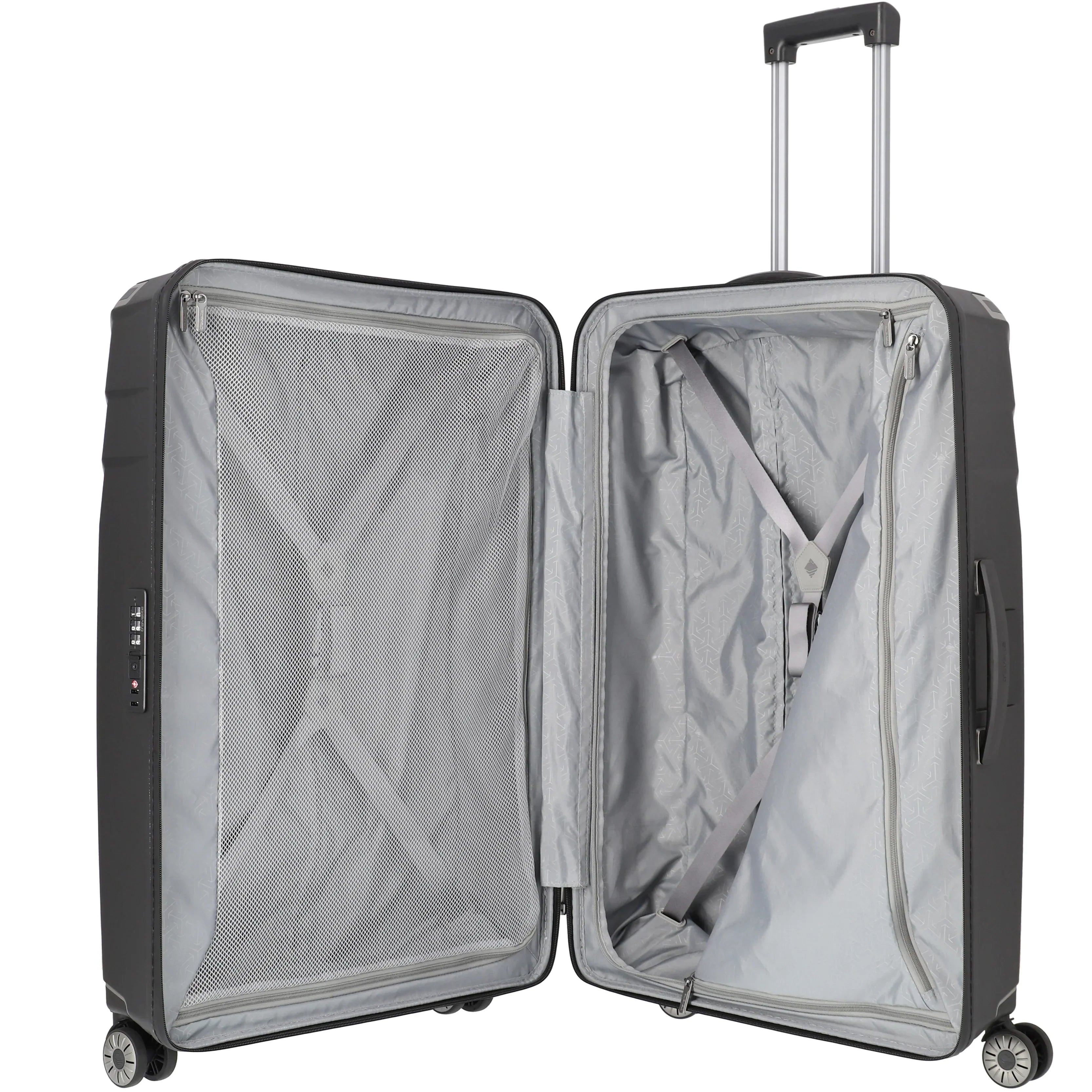Travelite Elvaa 4-Rollen Trolley 76 cm - Blaugrau