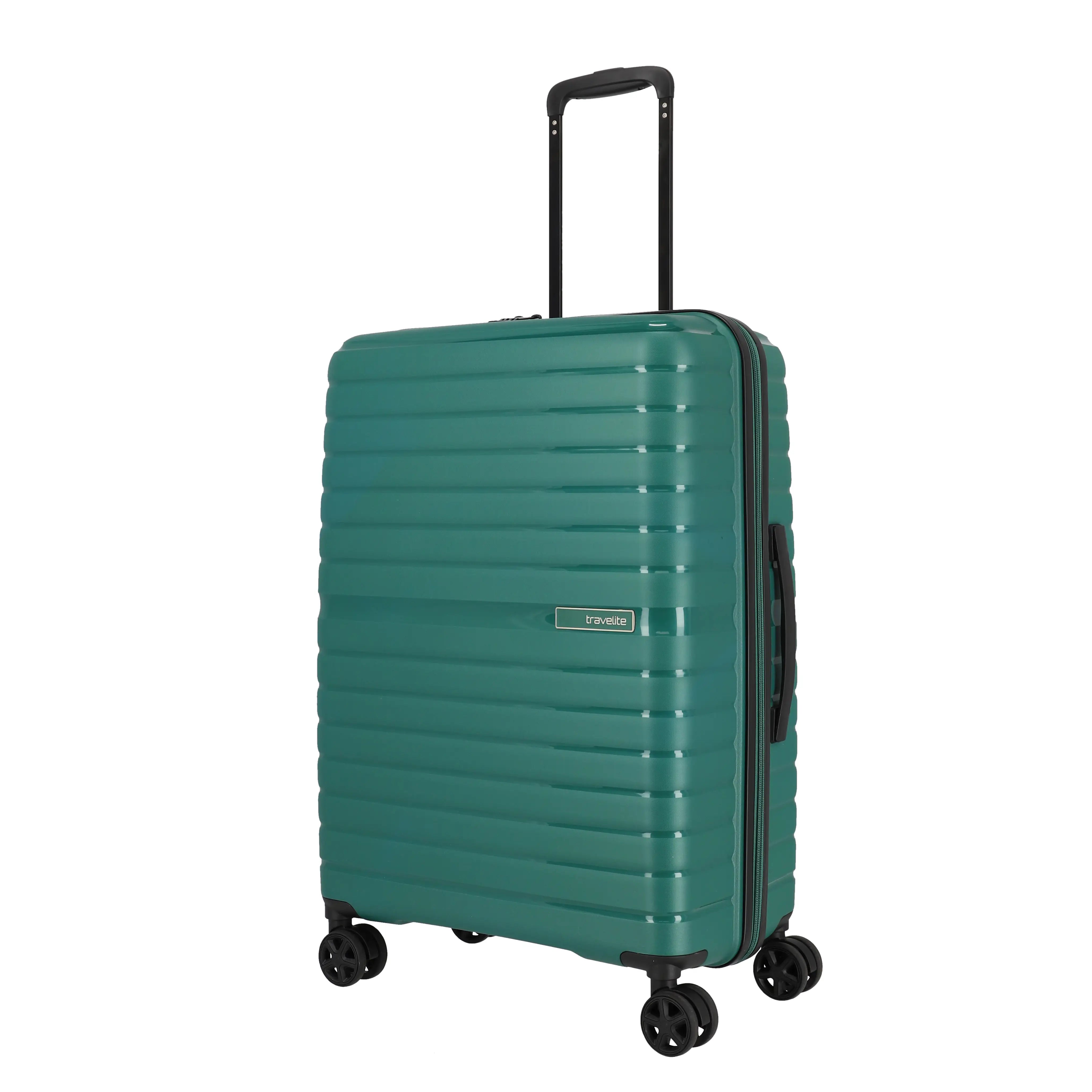 Travelite Trient 4-Rollen Trolley M 66 cm - Grün