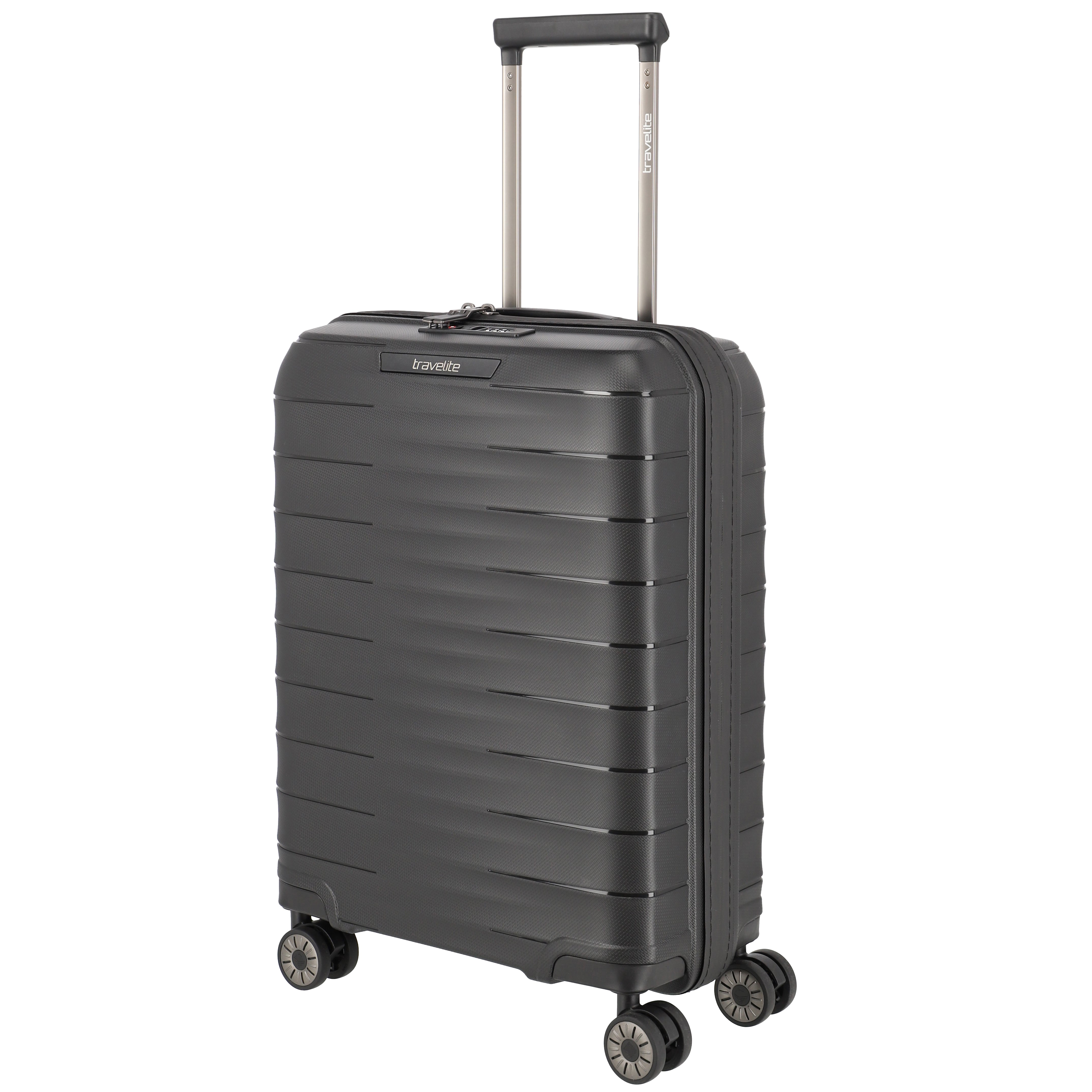 Travelite Mooby 4-Rollen Trolley 55 cm - Schwarz