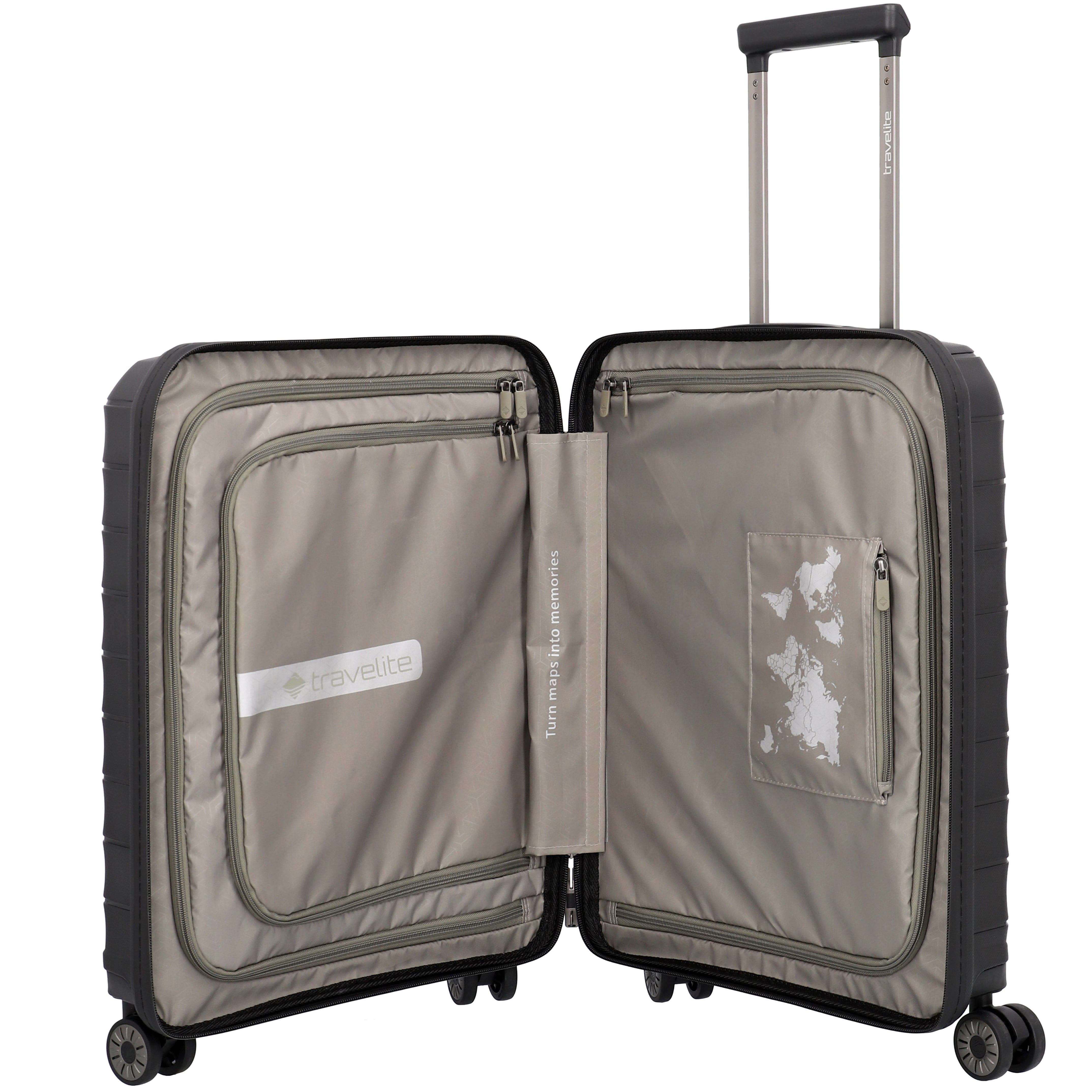 Travelite Mooby 4-Rollen Trolley 55 cm - Rot