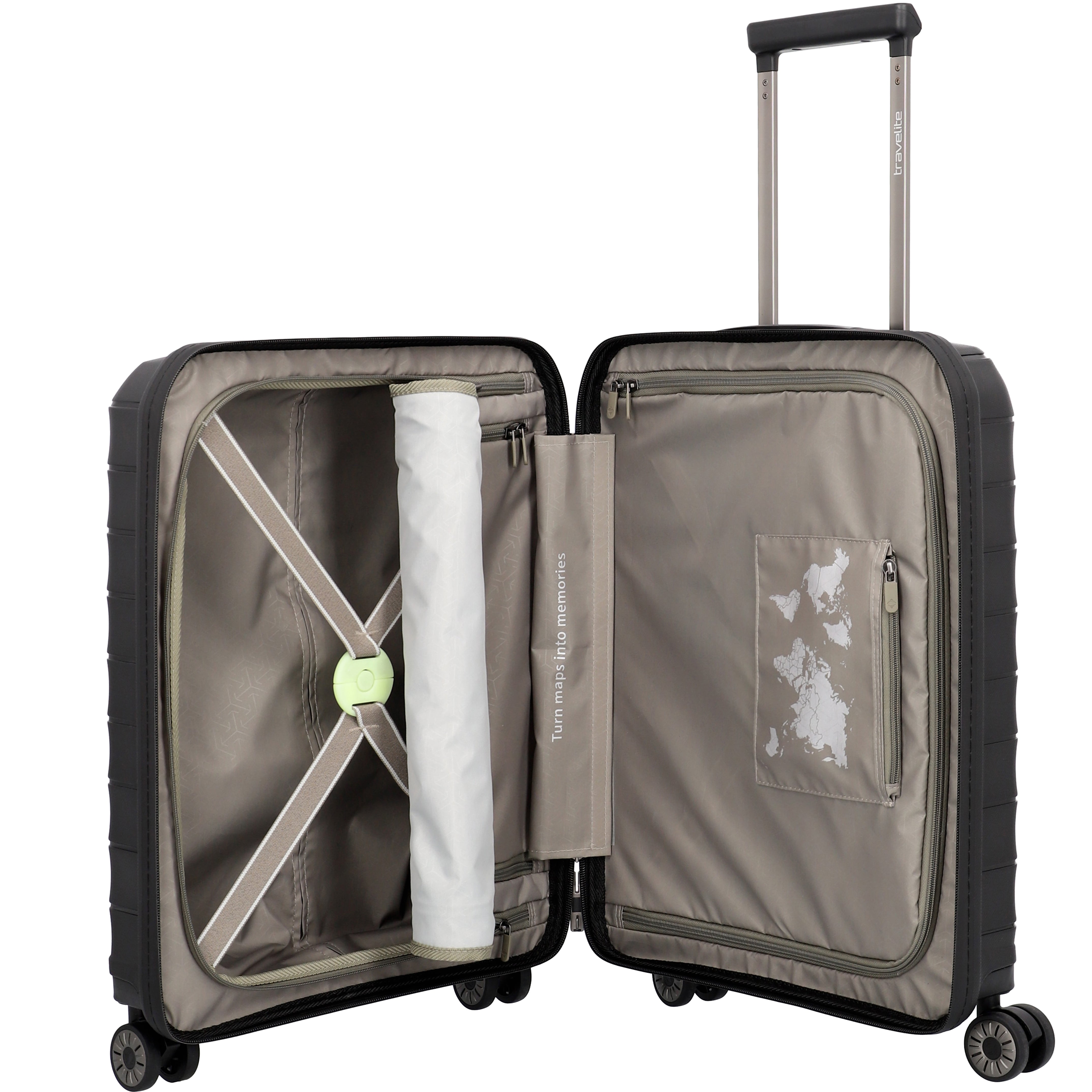 Travelite Mooby 4-Rollen Trolley 55 cm - Rot