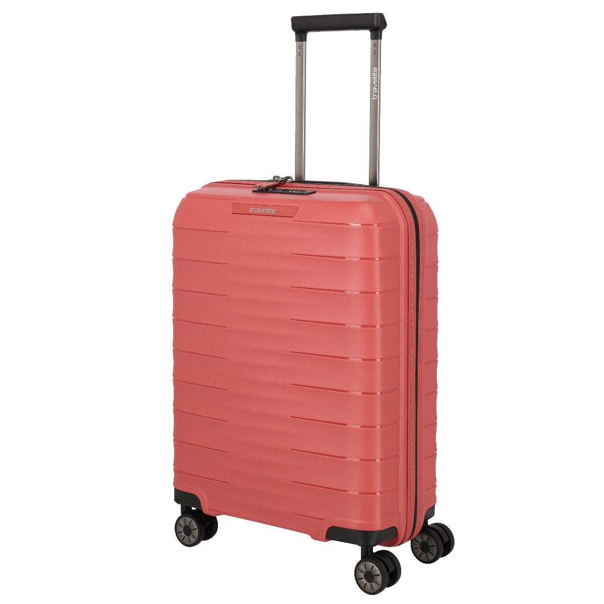 Frontansicht Travelite Mooby 4-Rollen Kabinentrolley 55 cm in Rot
