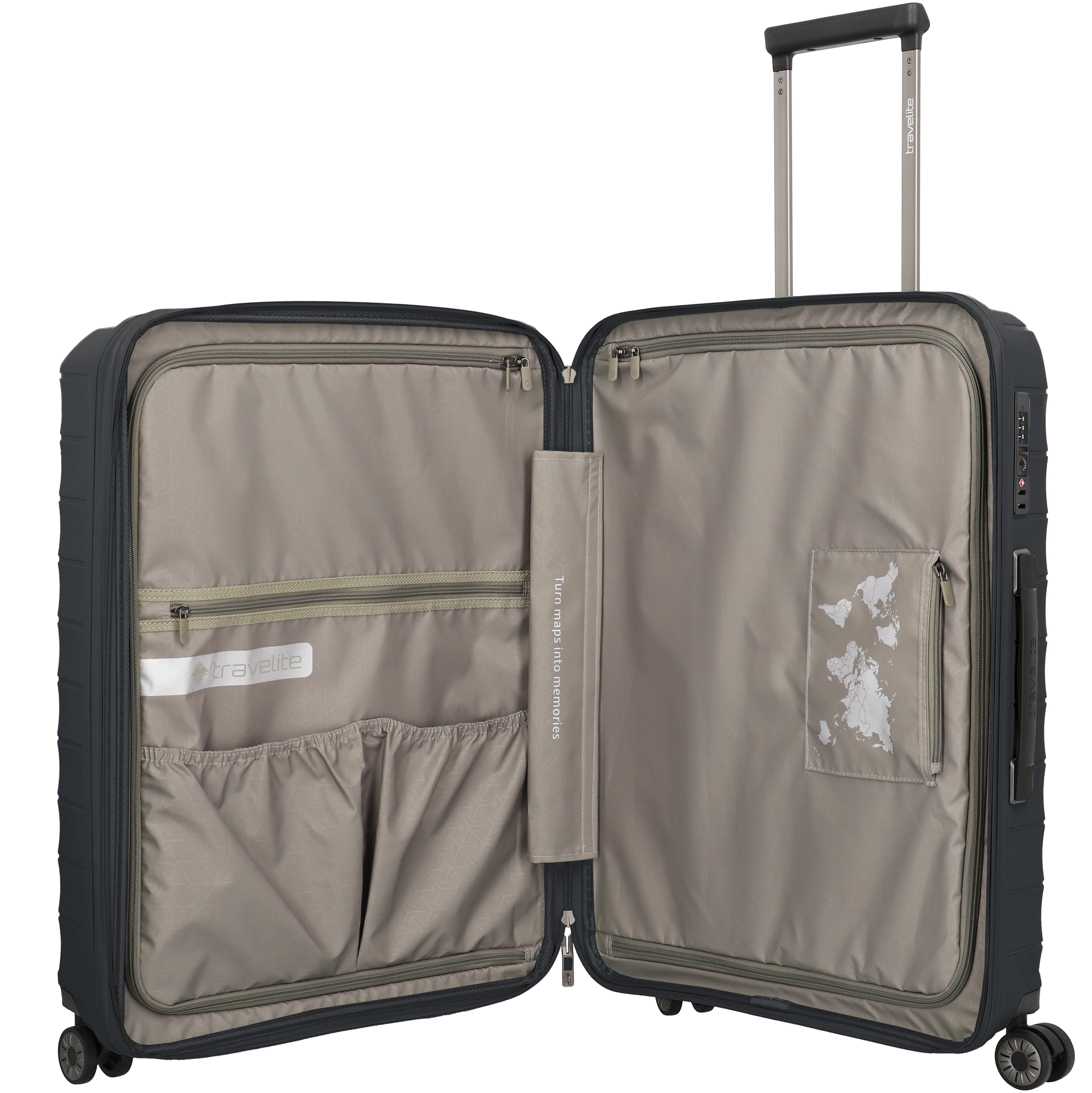 Travelite Mooby 4-wheel trolley 66 cm - Green