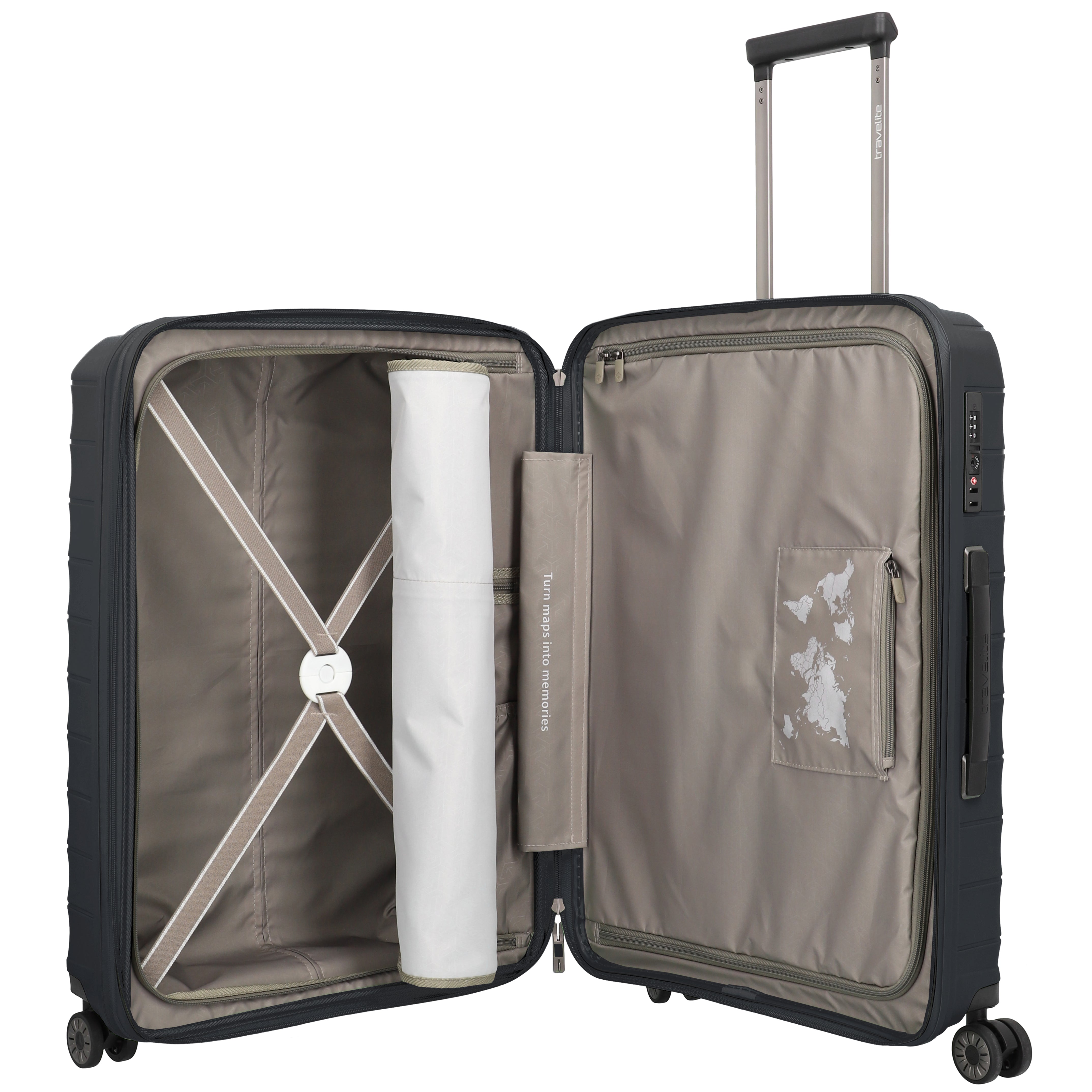 Travelite Mooby 4-wheel trolley 66 cm - Green