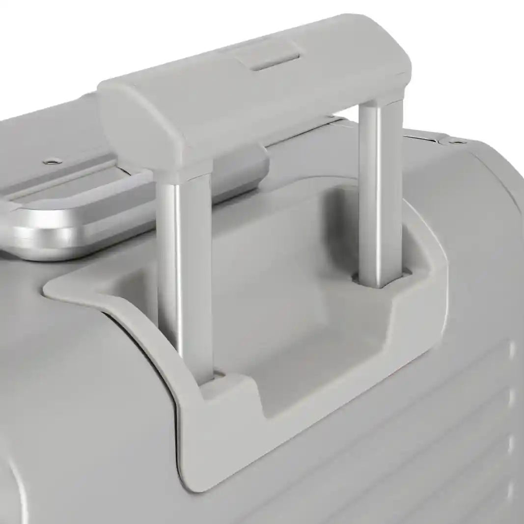Travelite Next Aluminiumkoffer S - Detailbild Teleskopgriff ausziehbar Click-Lock System