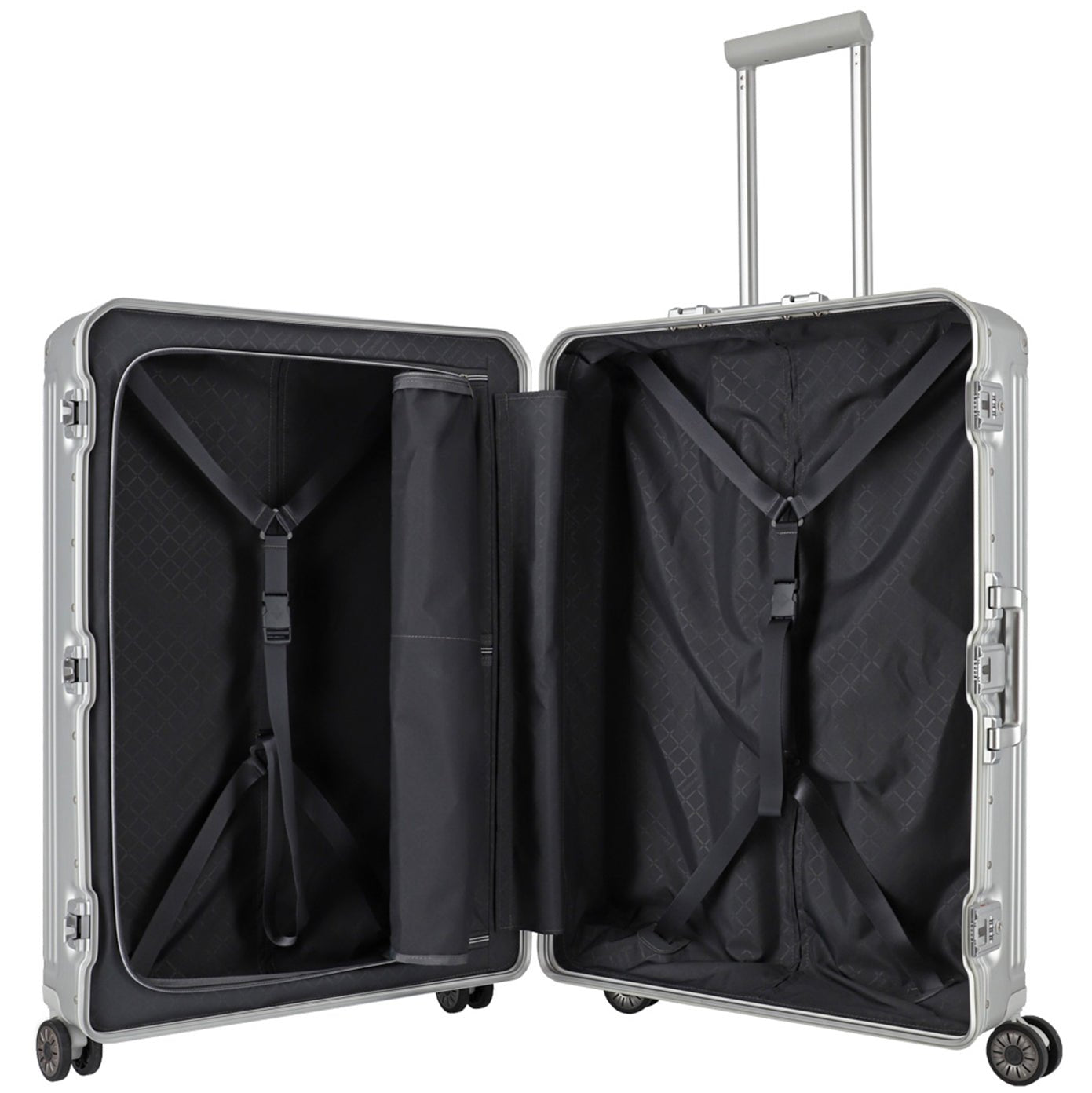 Travelite Next 4-Rollen Trolley L 77 cm - Silber