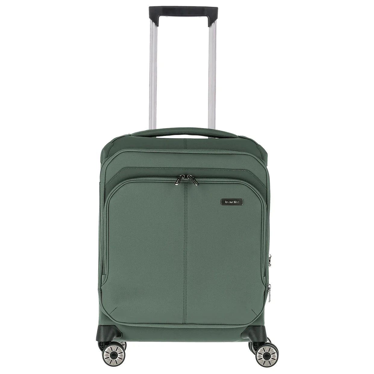 Frontansicht Travelite Priima 4-Rollen Kabinentrolley 55 cm in grün