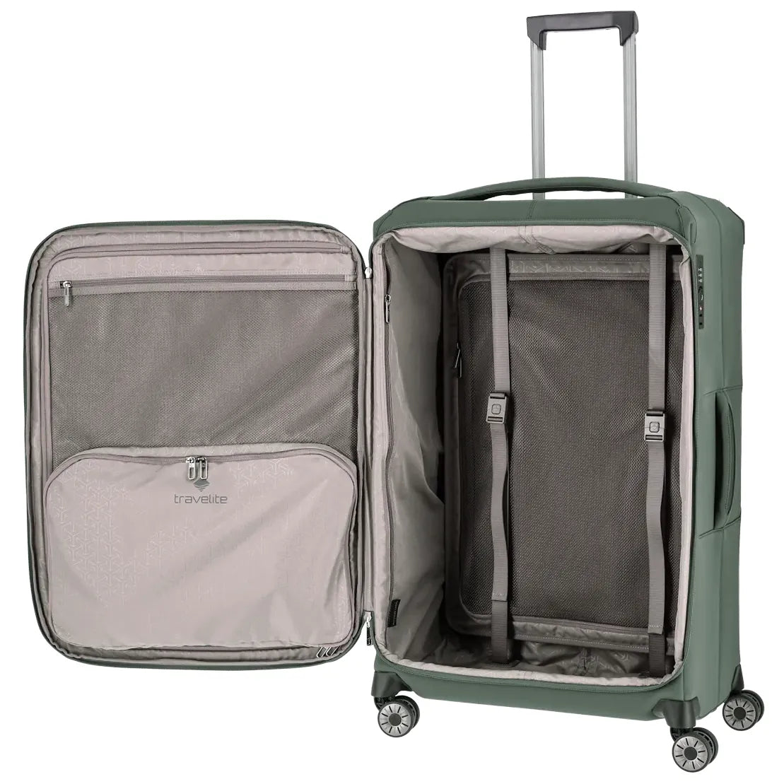 Travelite Priima 4-Rollen Trolley L 79 cm - Schwarz