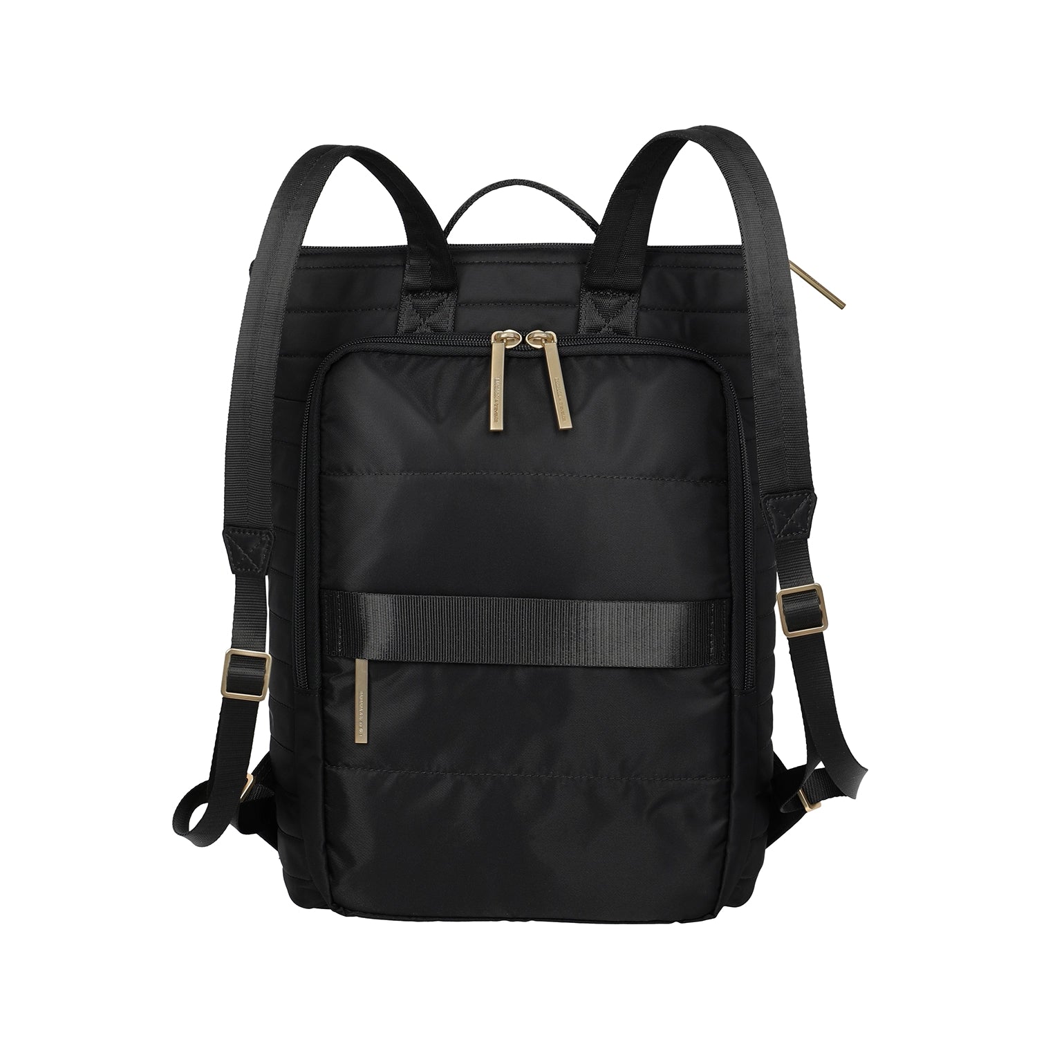 Rückansicht Rucksack Stepp Barbara / Travelite in schwarz, Aussentaschen