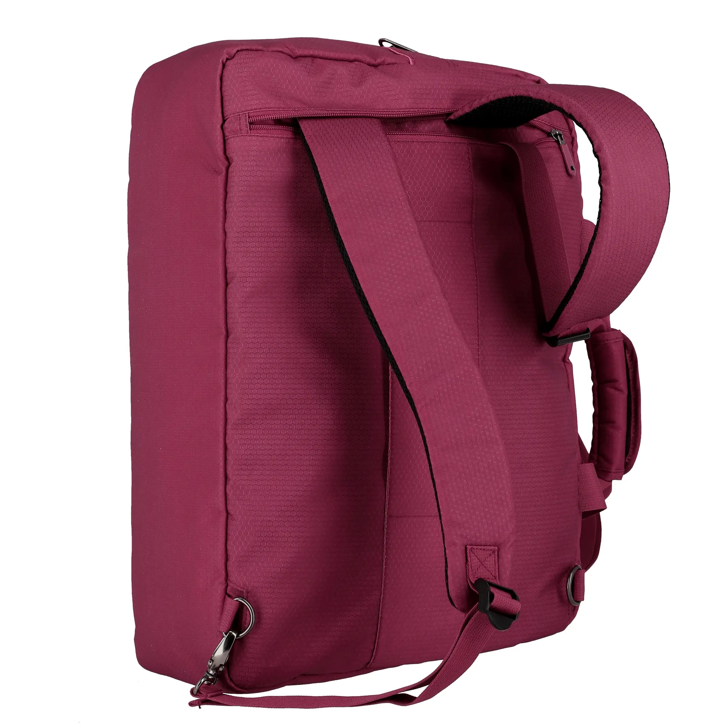 Travelite Skaii Weekender 49 cm in abendrot von hinten mit Rucksackfunktion