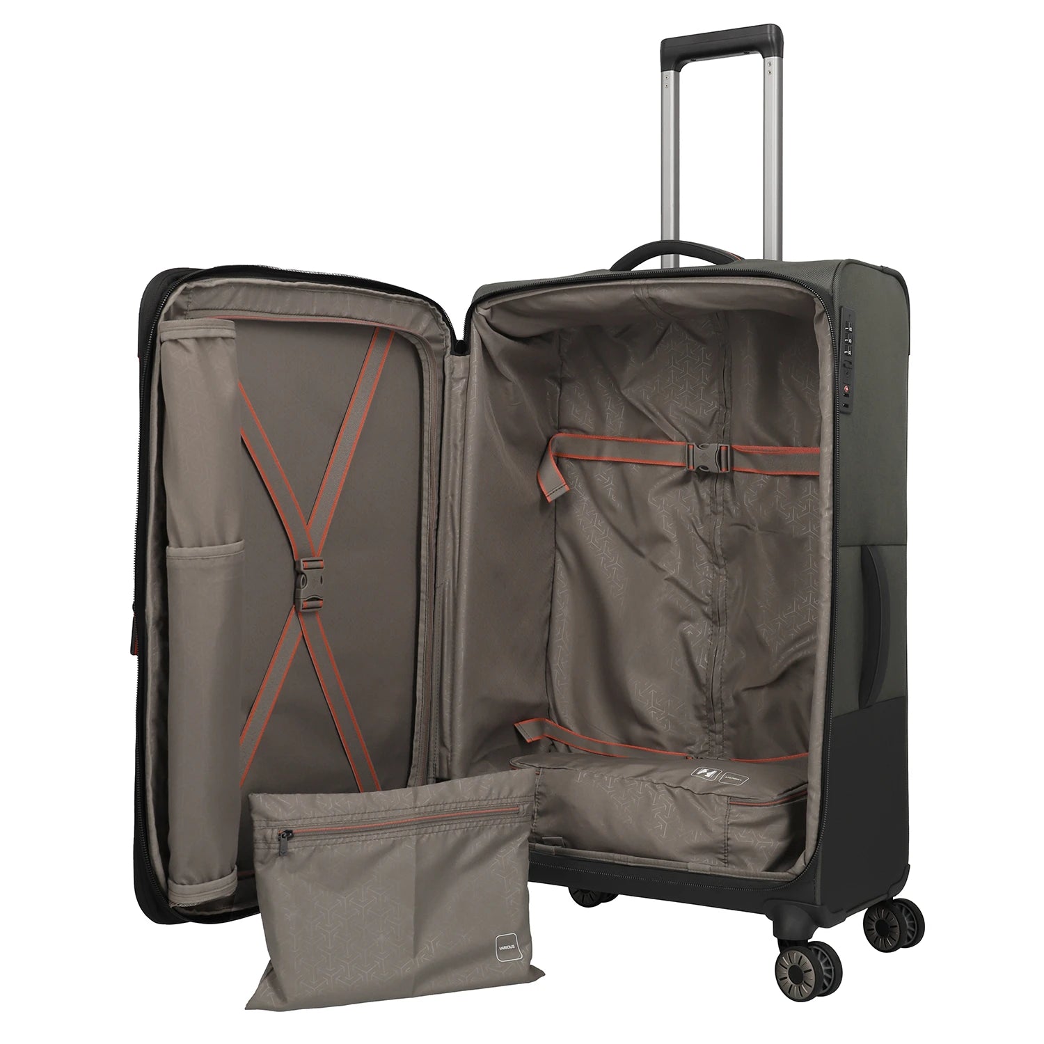 Travelite Crosslite 5.0 4-wheel trolley L 77 cm - Olive