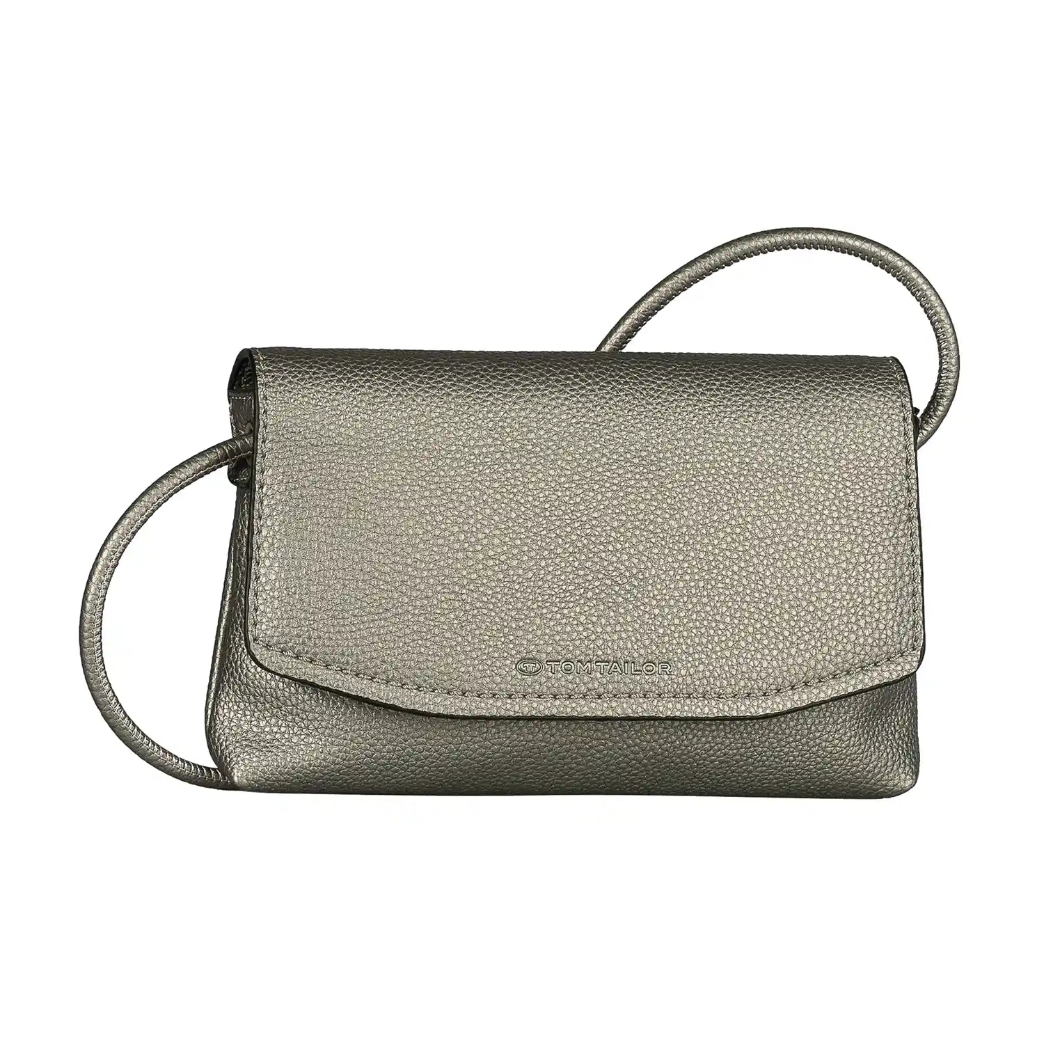 Tom Tailor Rissa Flap Bag XS No Zip 21 cm - Metallic Grey