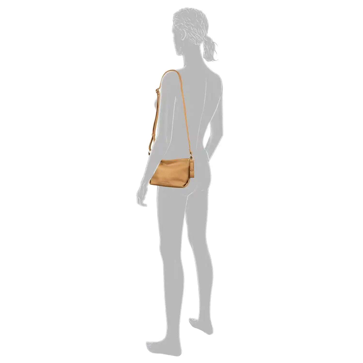 Tom Tailor Olive Crossbag Camel getragen - kompakt und vielseitig für jeden Anlass