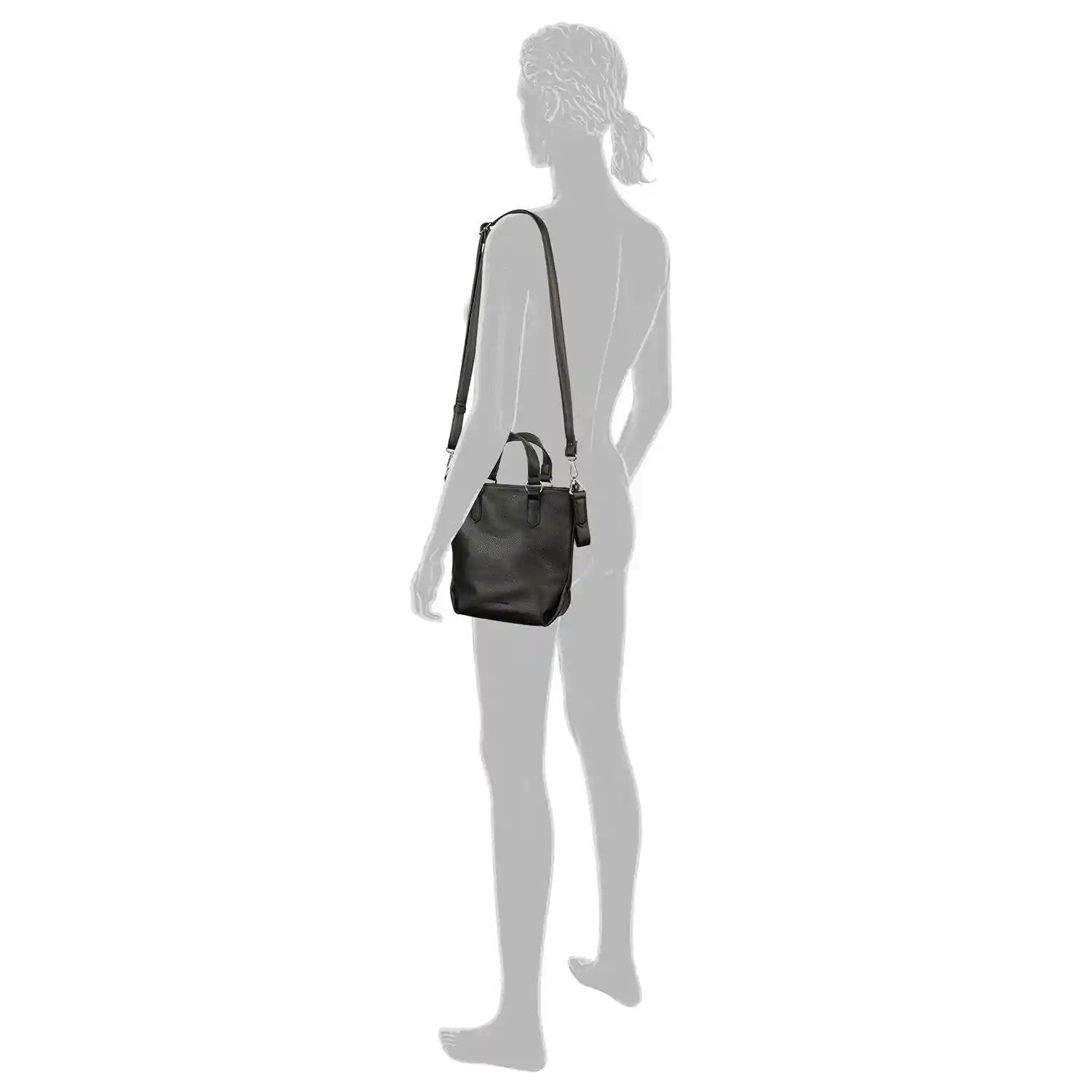 Tom Tailor Olive Zip Shopper S 26 cm - Black