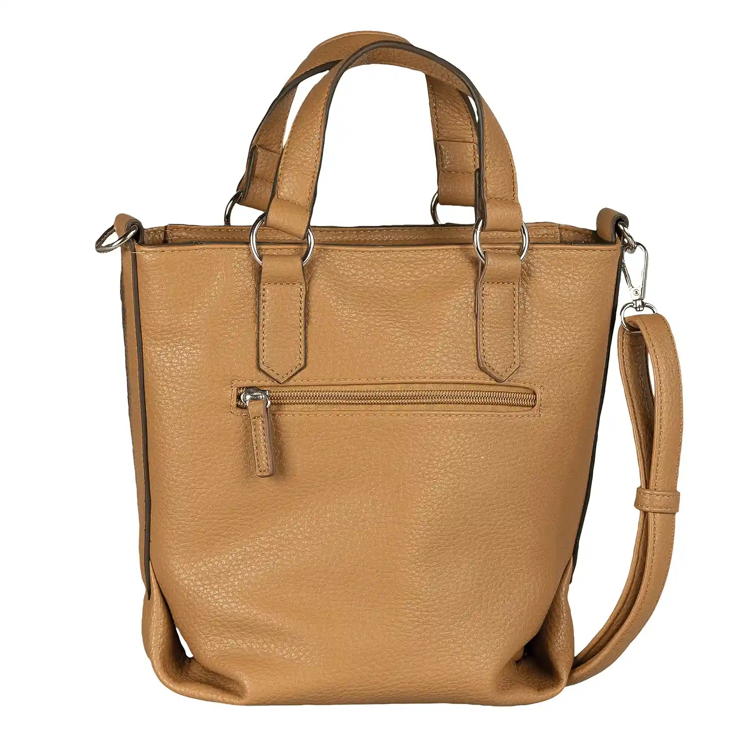 Tom Tailor Olive Zip Shopper S 26 cm - Camel