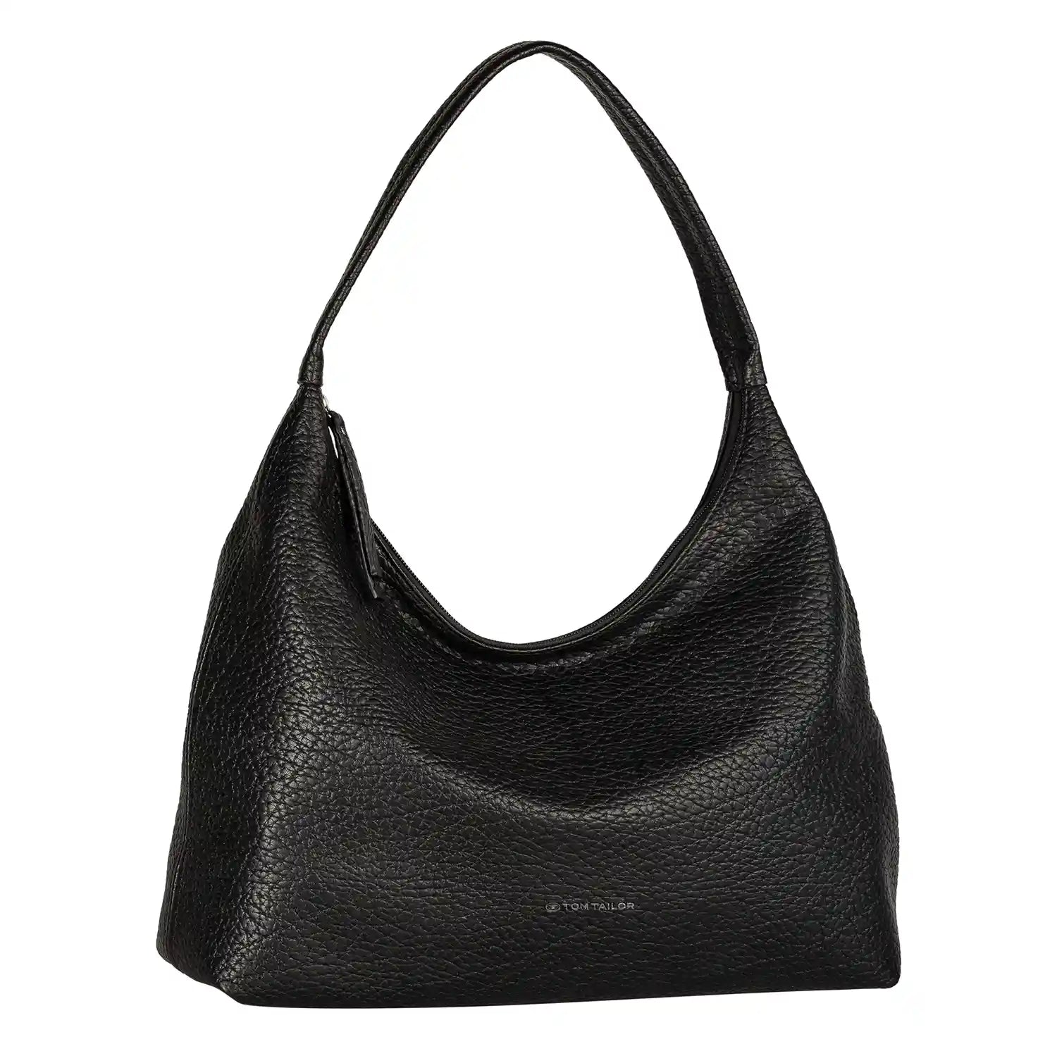 Tom Tailor Evelina Hobo Bag M 37 cm Schwarz – elegante Damen Schultertasche in Vorderansicht