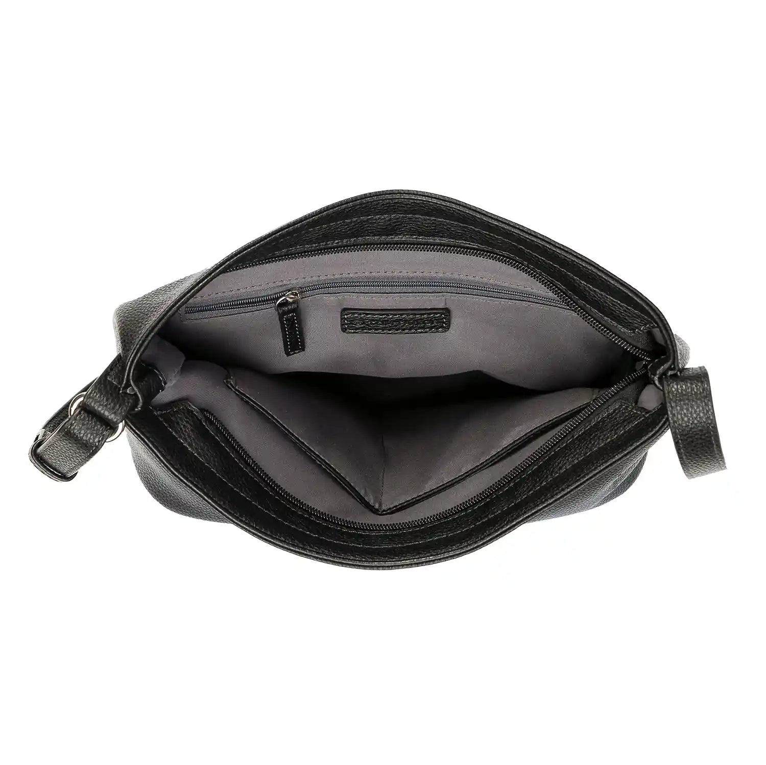 Tom Tailor Amarea Hobo Bag Innenansicht, Reißverschluss-Fach und Markenlogo