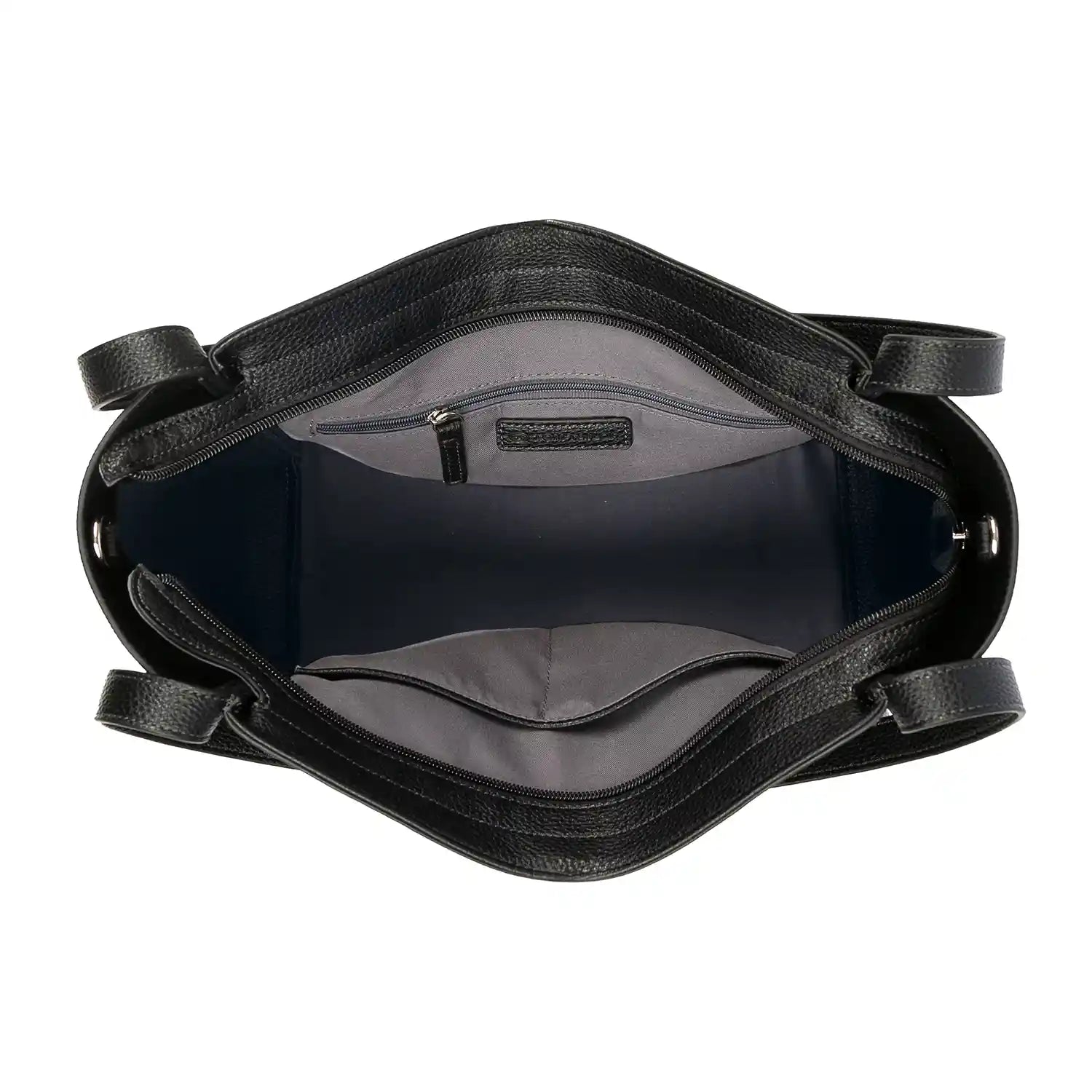 Innenansicht Tom Tailor Amarea Zip Shopper L, zeigt Innenfächer und Markenlogo