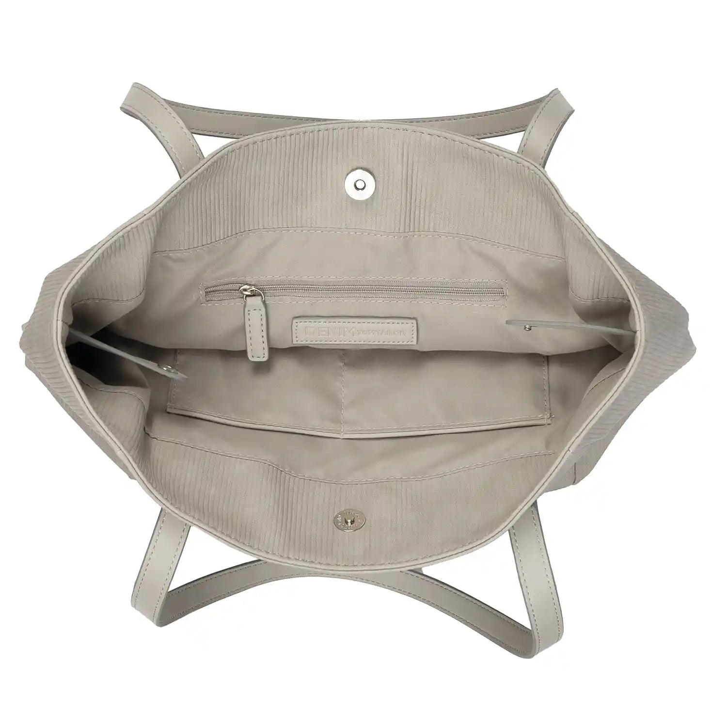 Tom Tailor Denim Arona Cord Shopper M No Zip 42 cm - Light Grey