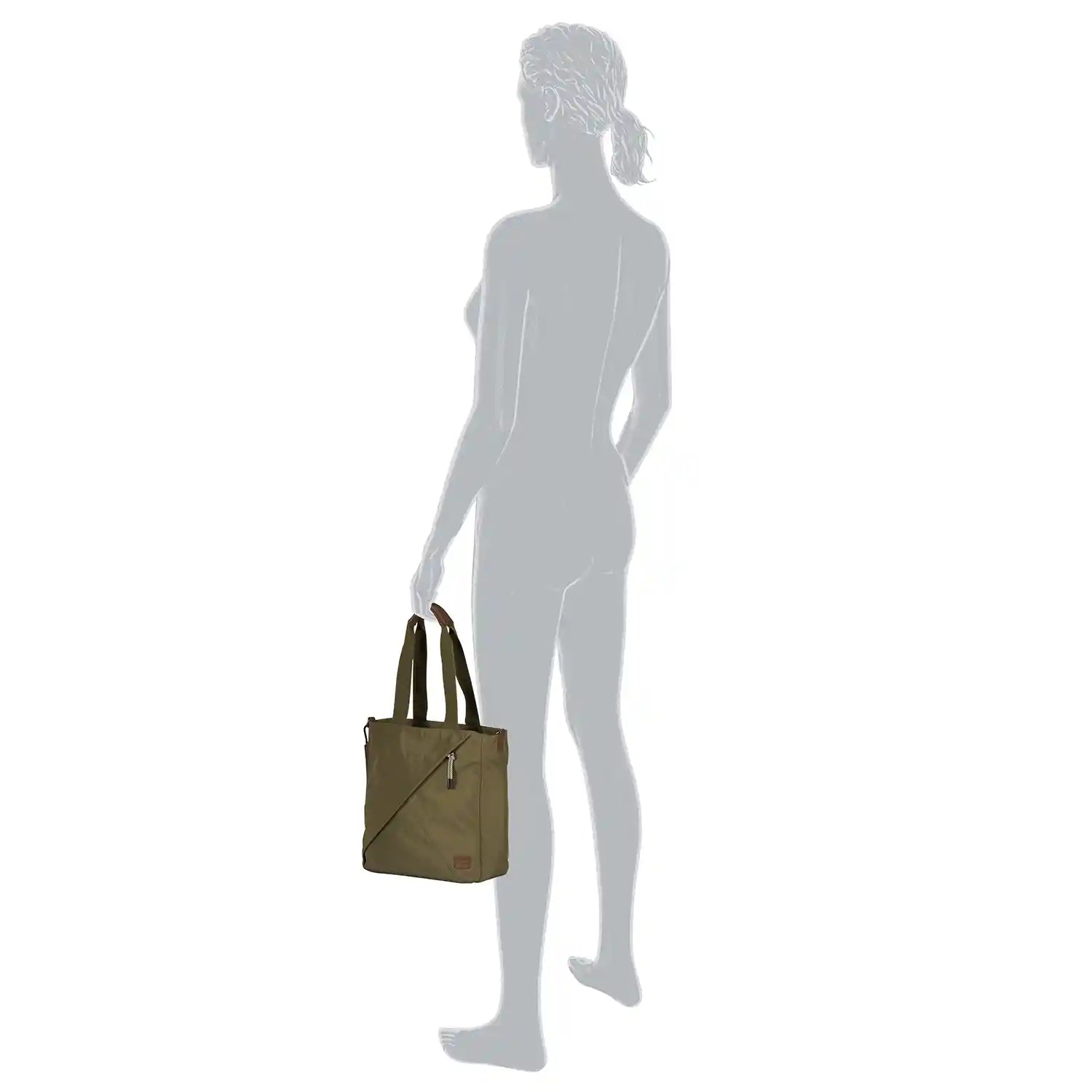 In der Hand gehaltene Camel Active Aurum Zip Tote Bag M 39 cm - Khaki