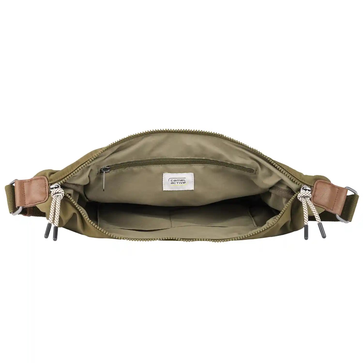 Innenansicht Camel Active Aurum Hobo Bag L 40 cm - Khaki mit RV Fach