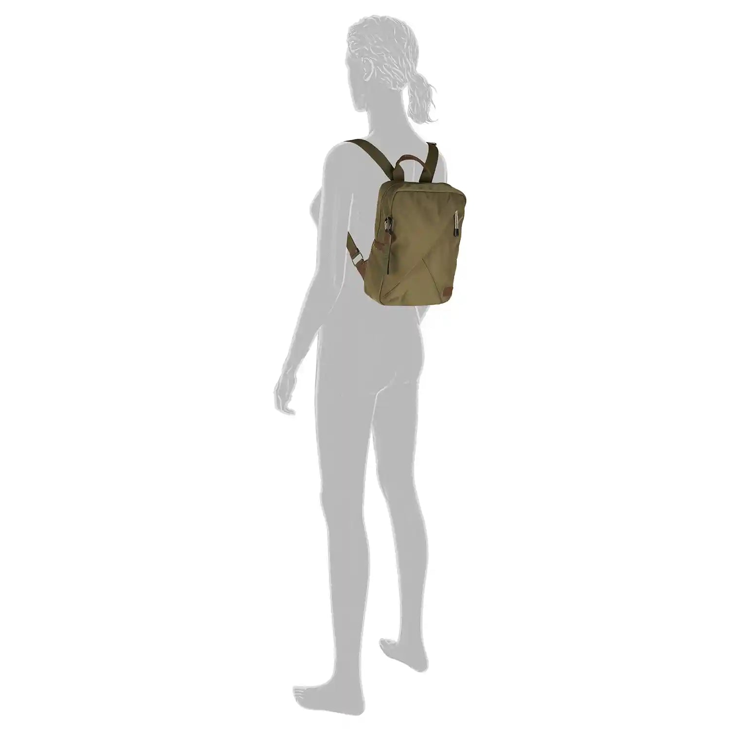 Auf dem Rücken getragener Camel Active Aurum Backpack M, in Khaki
