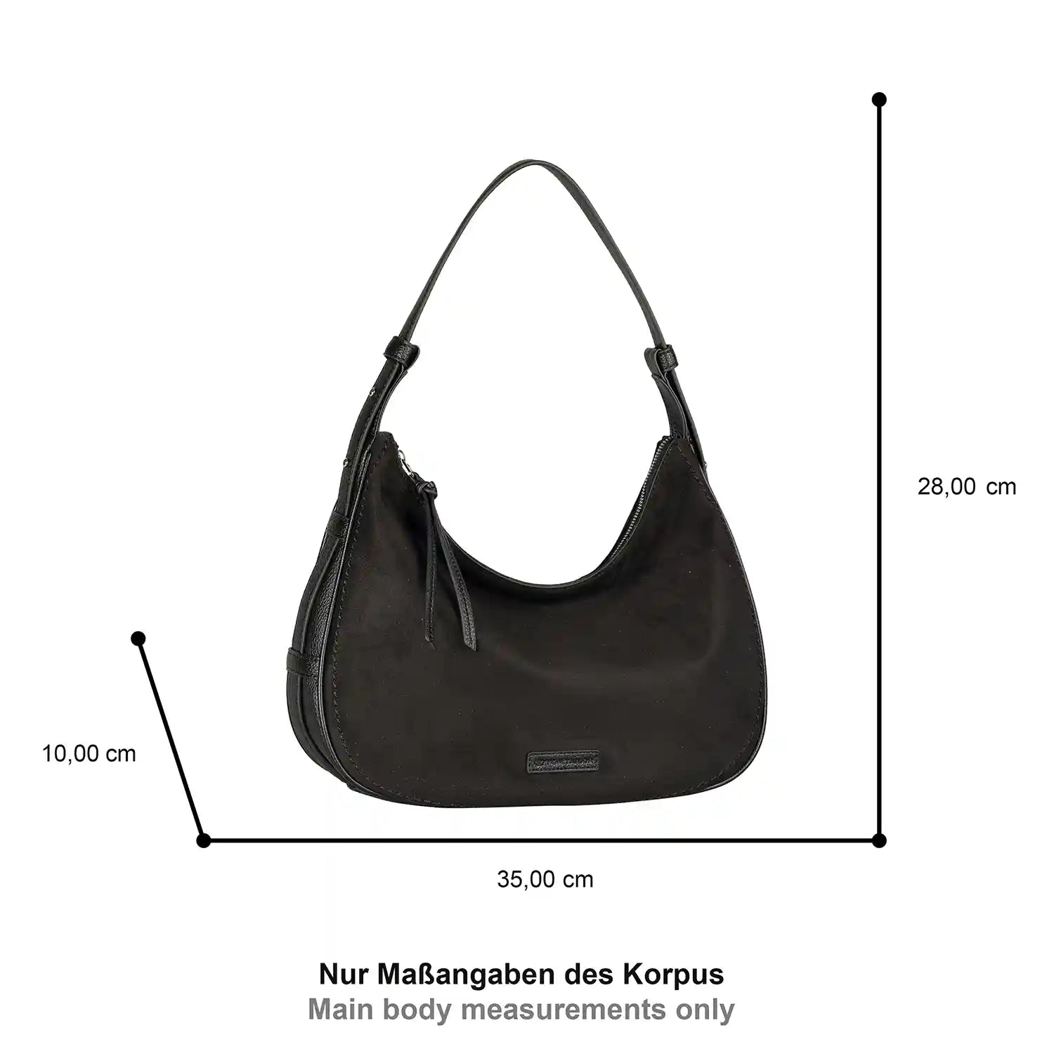 Tom Tailor Lysa Hobo Bag M 35 cm - Black