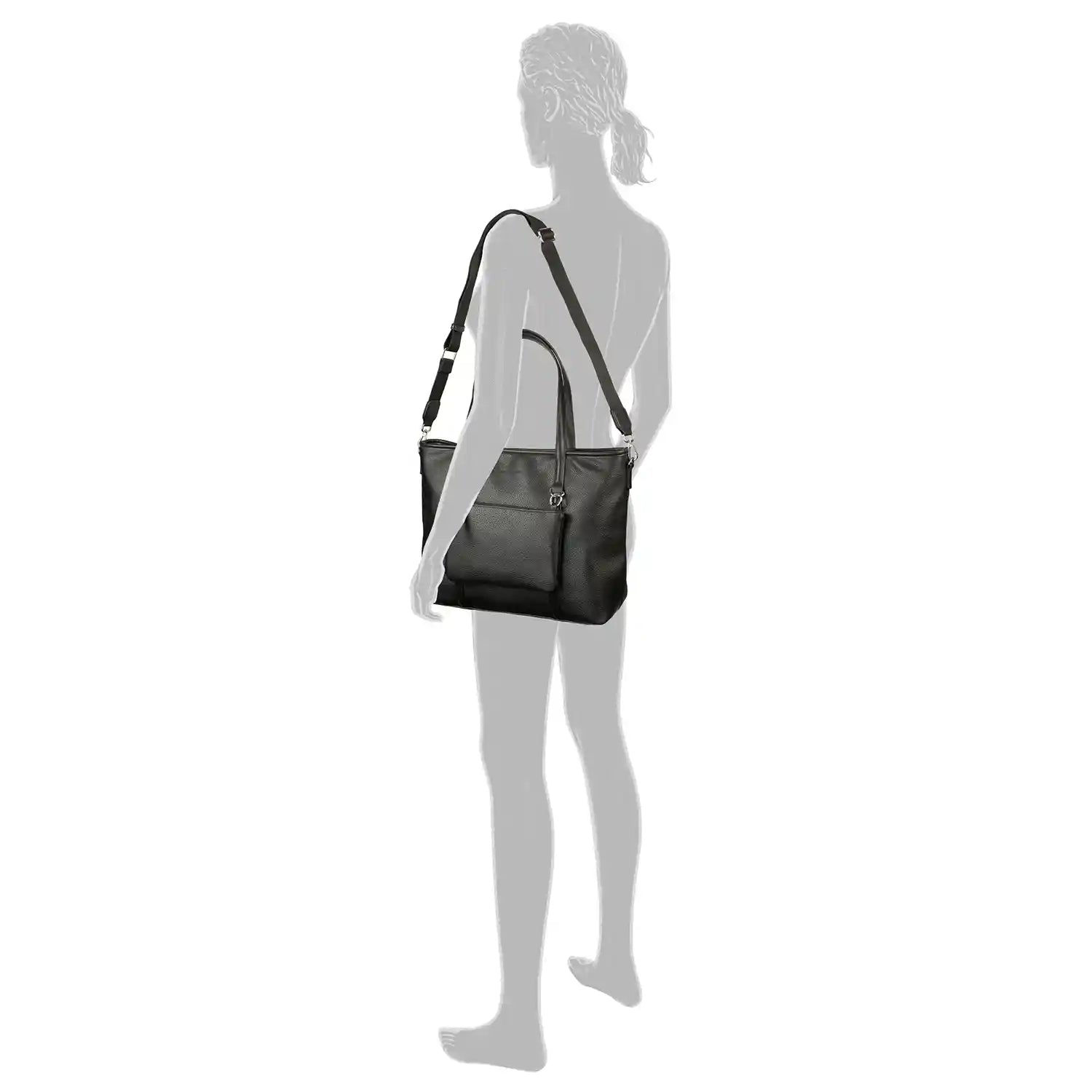 Tom Tailor Jamila Zip Shopper L 44 cm - Black