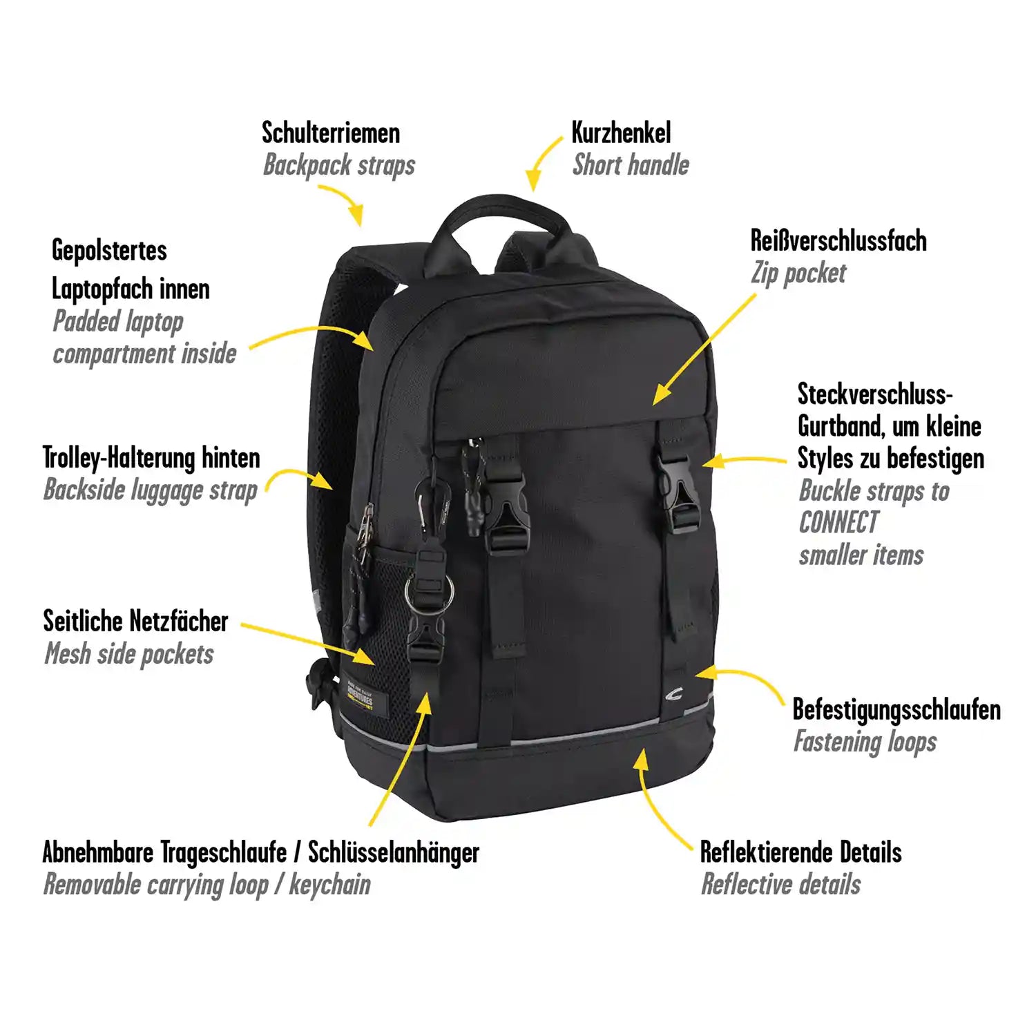 Camel Active Connect Backpack S 39 cm - Black