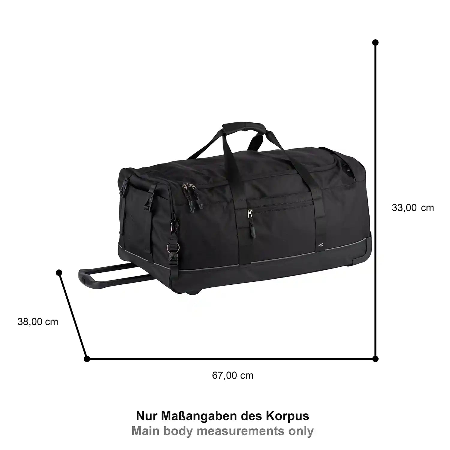 Camel Active Connect Travel Bag With Wheels 67 cm - Black