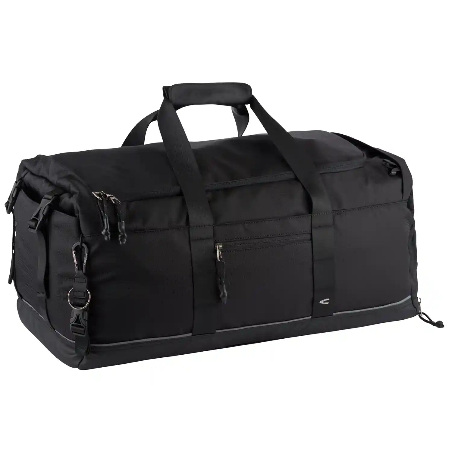 Frontansicht Frontansicht Camel Active Connect Weekend Bag 61 cm - Black, mit Außentasche