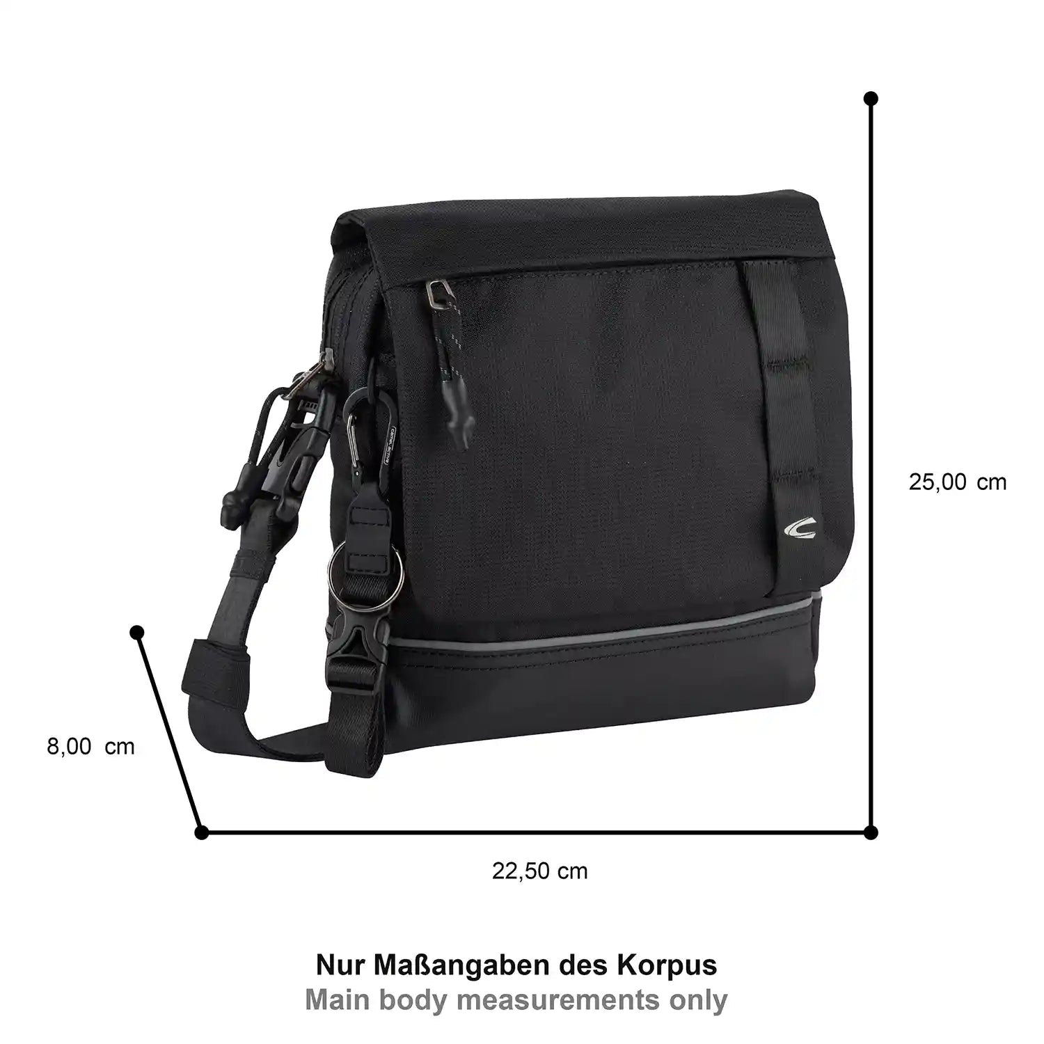 Camel Active Connect Flap Bag S Top Zip 25 cm - Black